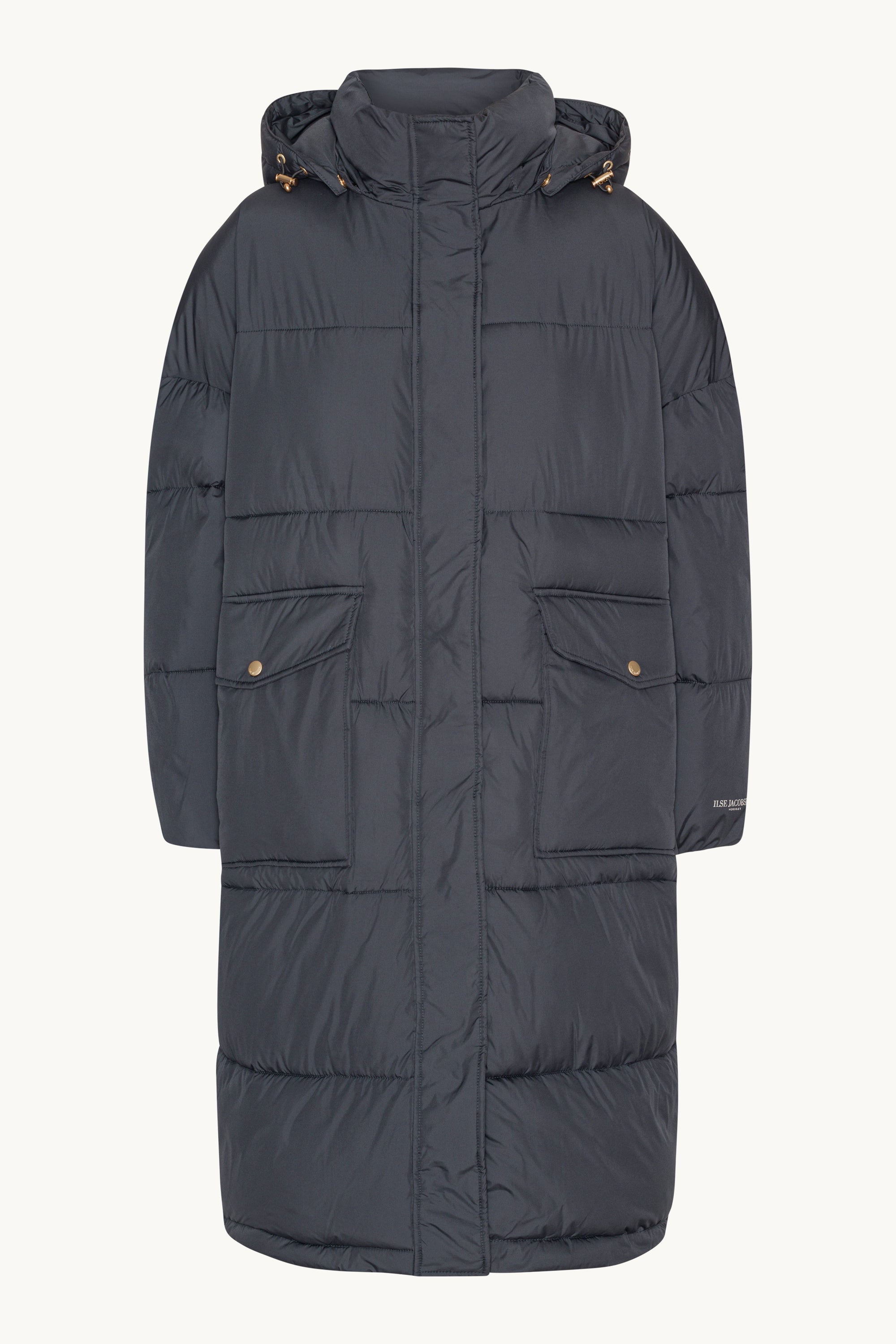 Long Padded Coat - Ombre Blue