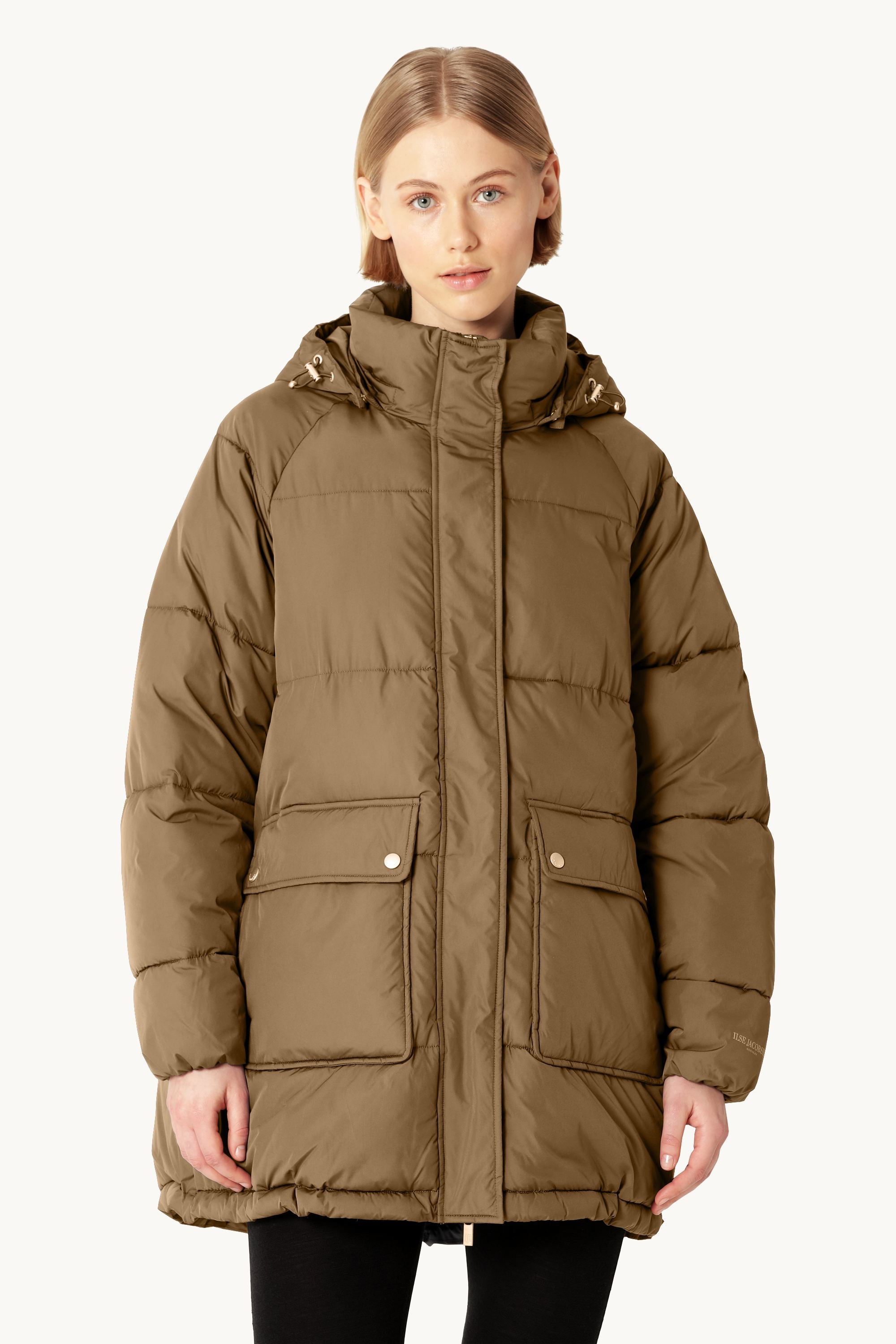 Oversized Padded Coat - Mocca