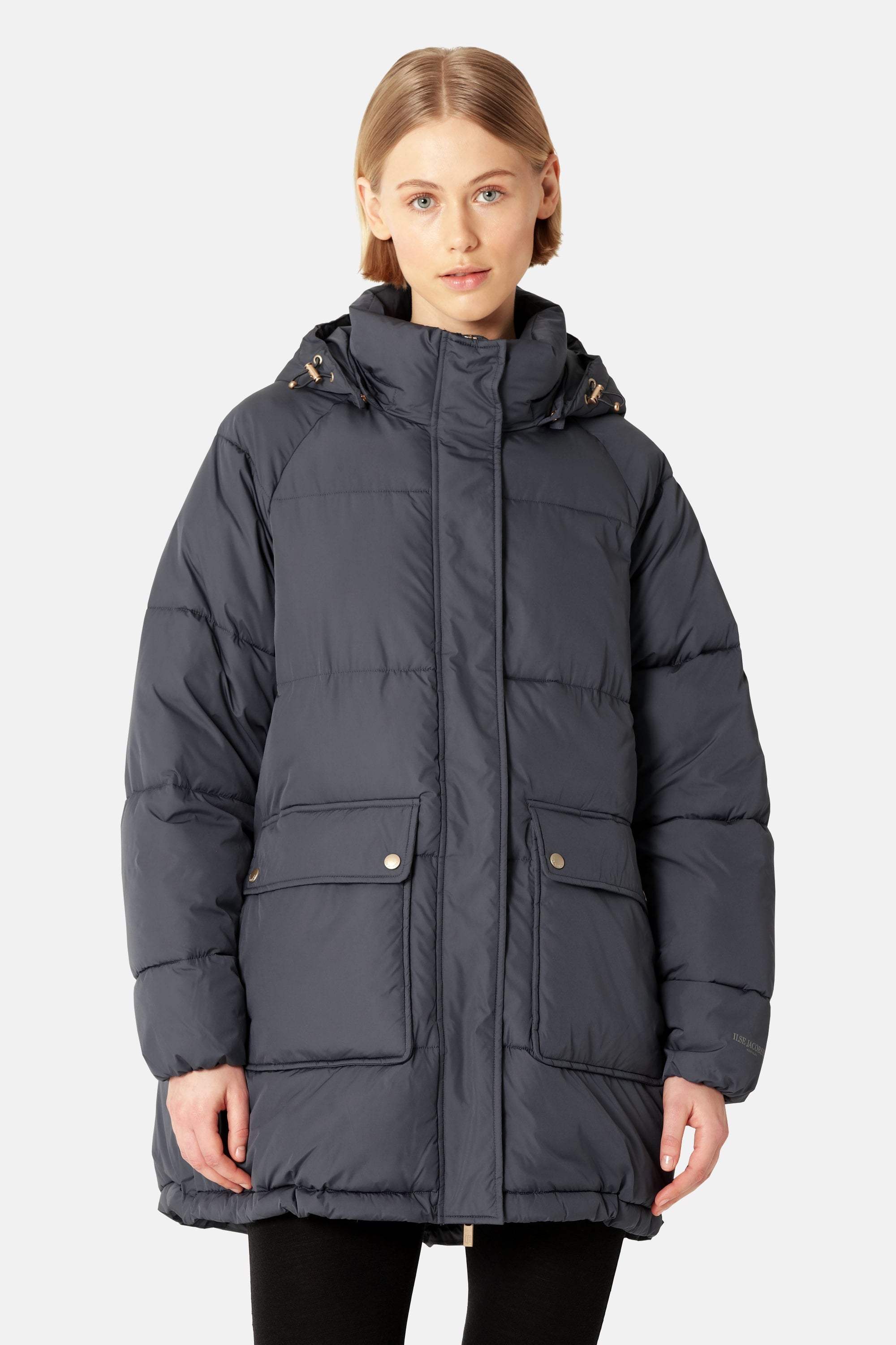 Oversized Padded Coat - Ombre Blue