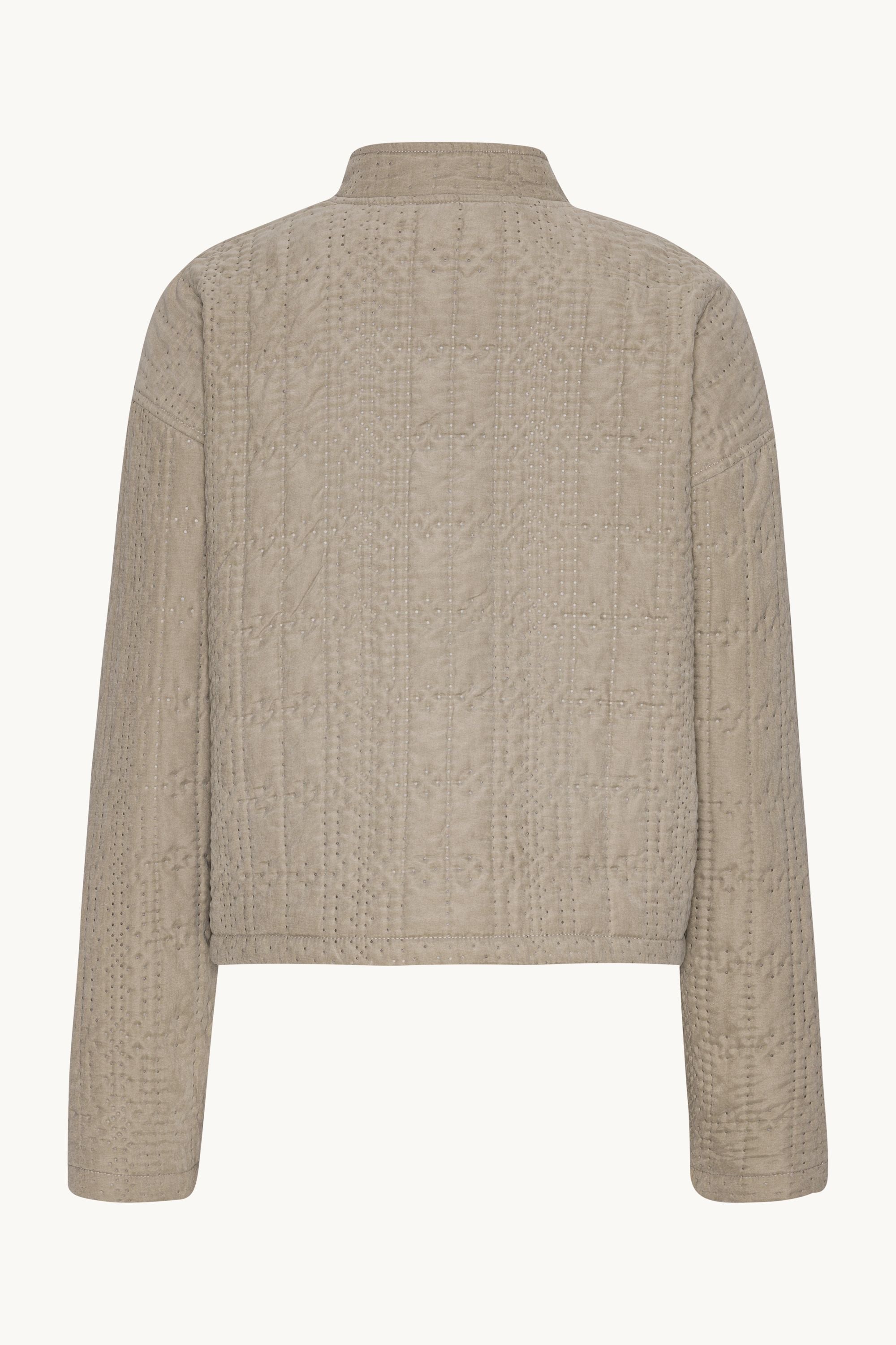 Short Quilt Jacket - Greige