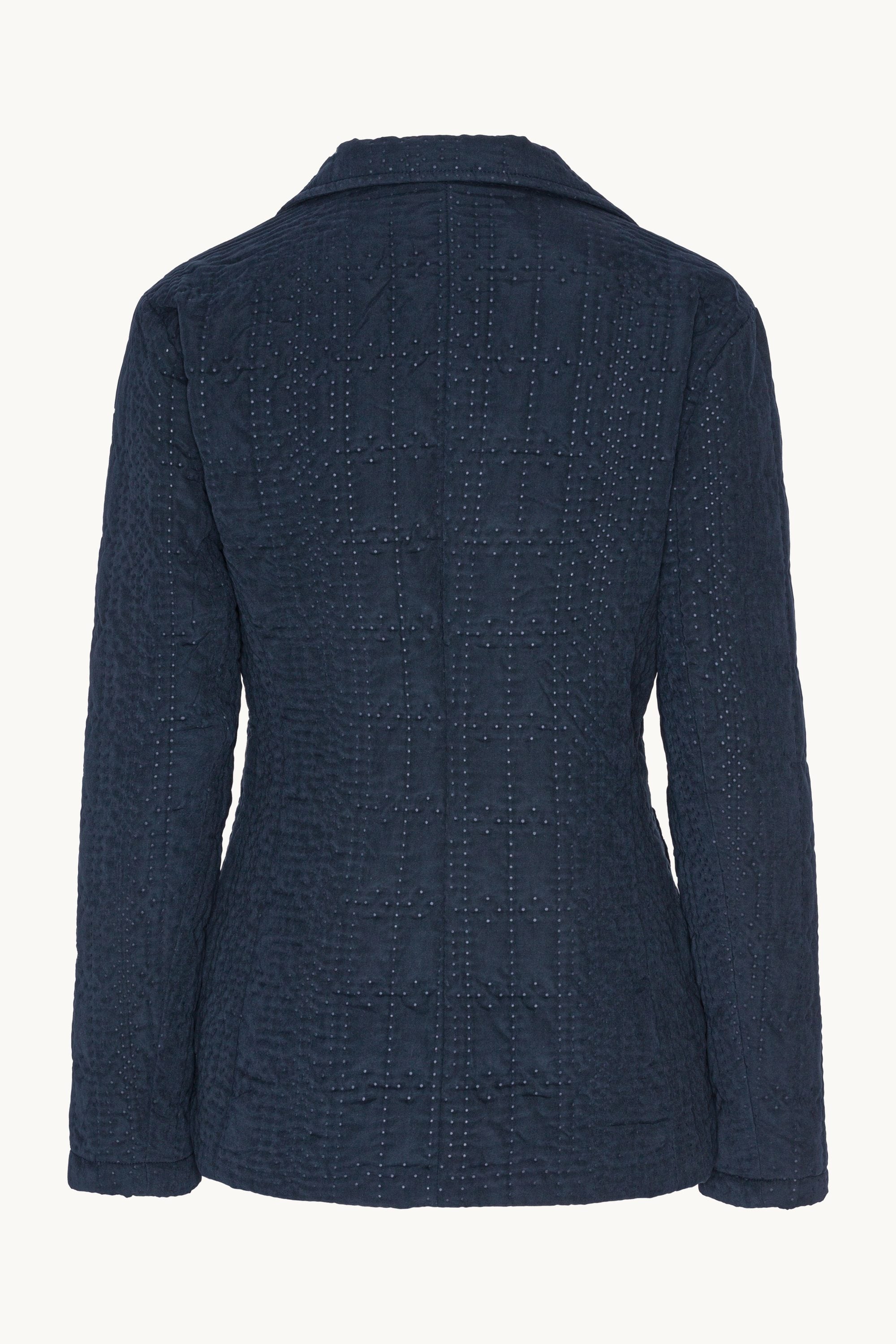 Quilt Blazer - Dark Indigo
