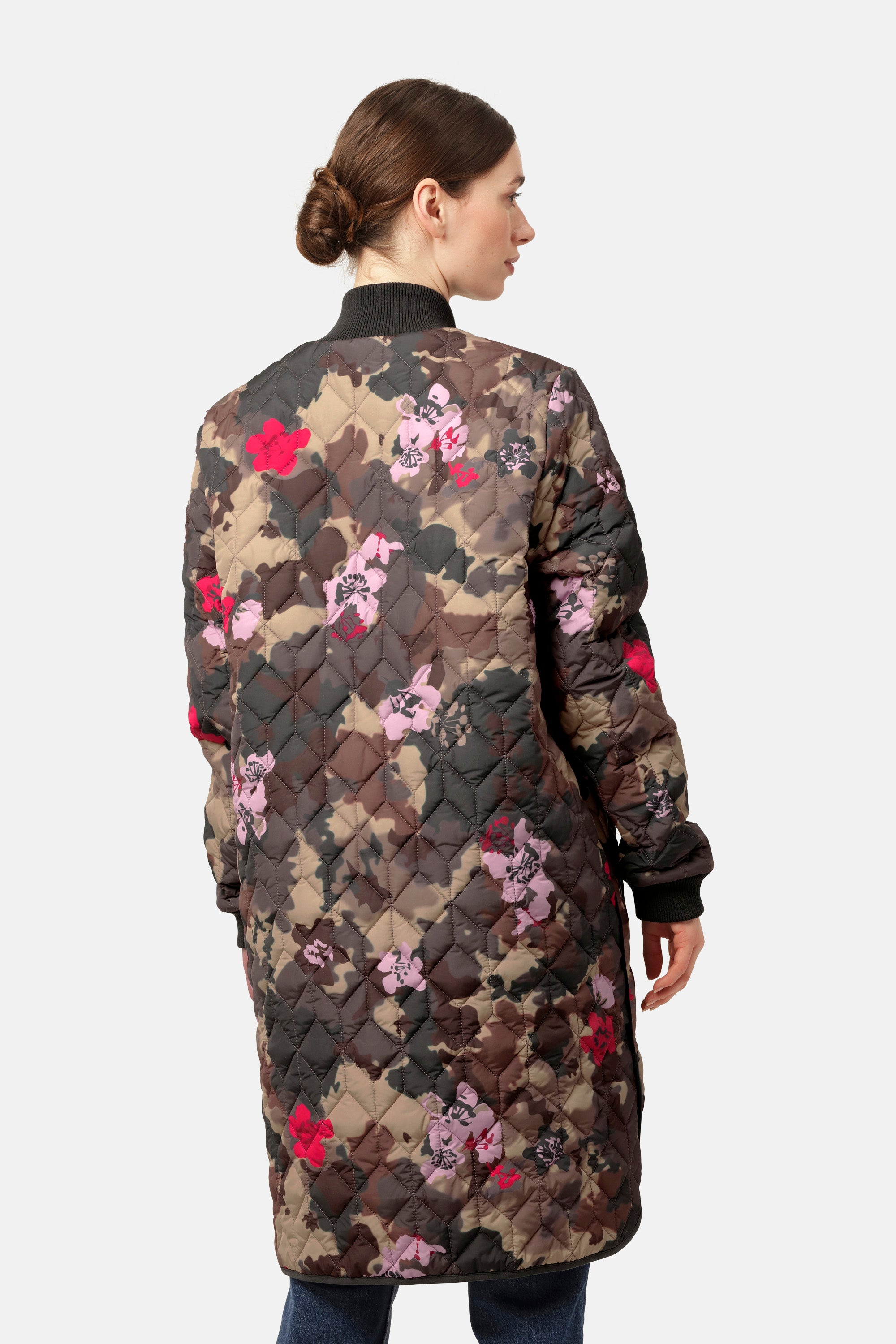 Ilse Jacobsen Hornbæk Outerwear Quilt Coat Coat 799 Floral Camo
