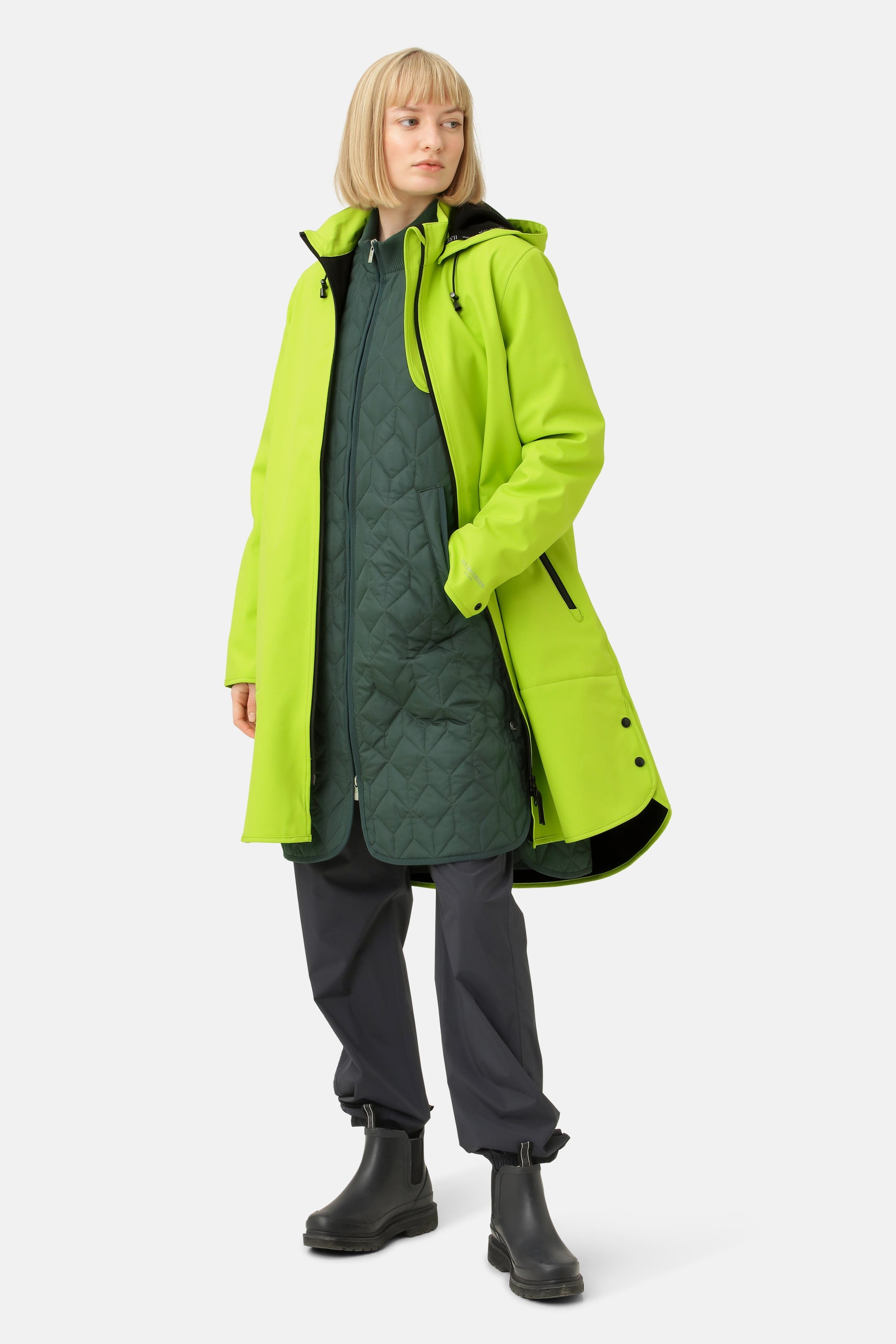 Impermeable Softshell Corte A - Lime Green
