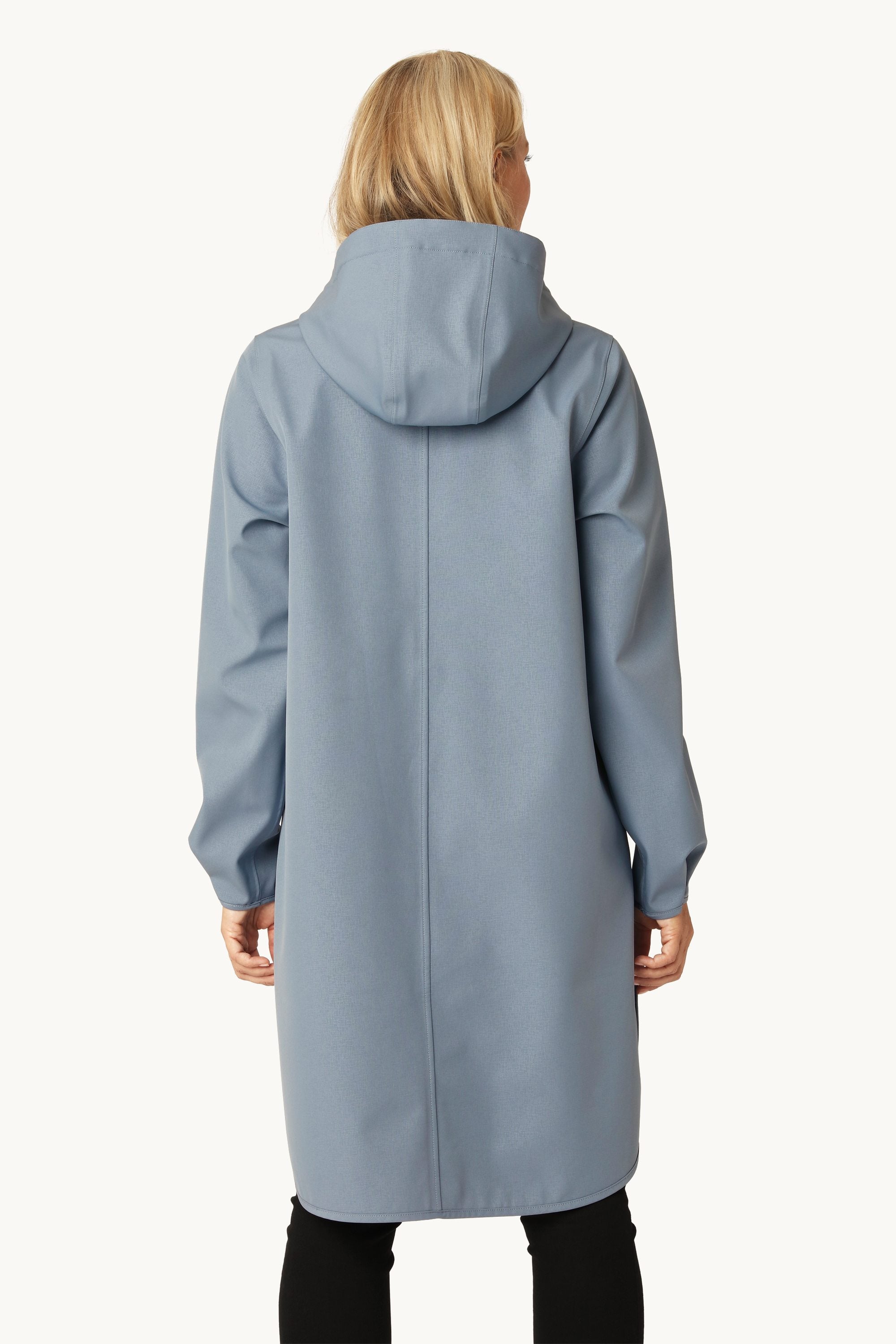 Softshell Raincoat A-line - Grey Blue