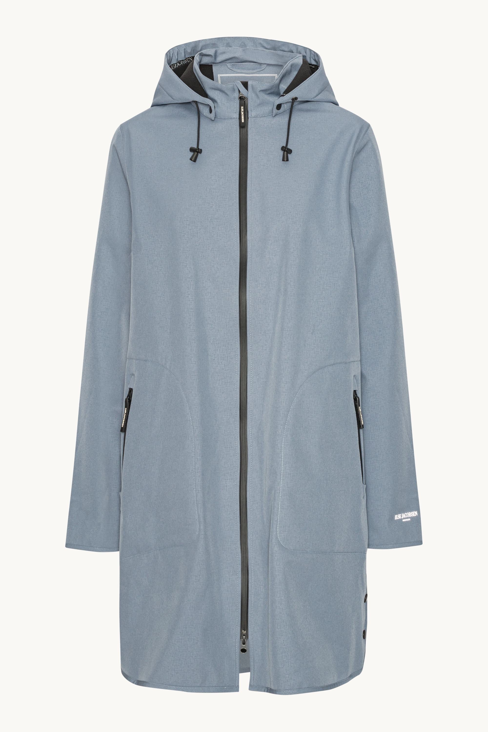 Softshell Raincoat A-line - Grey Blue