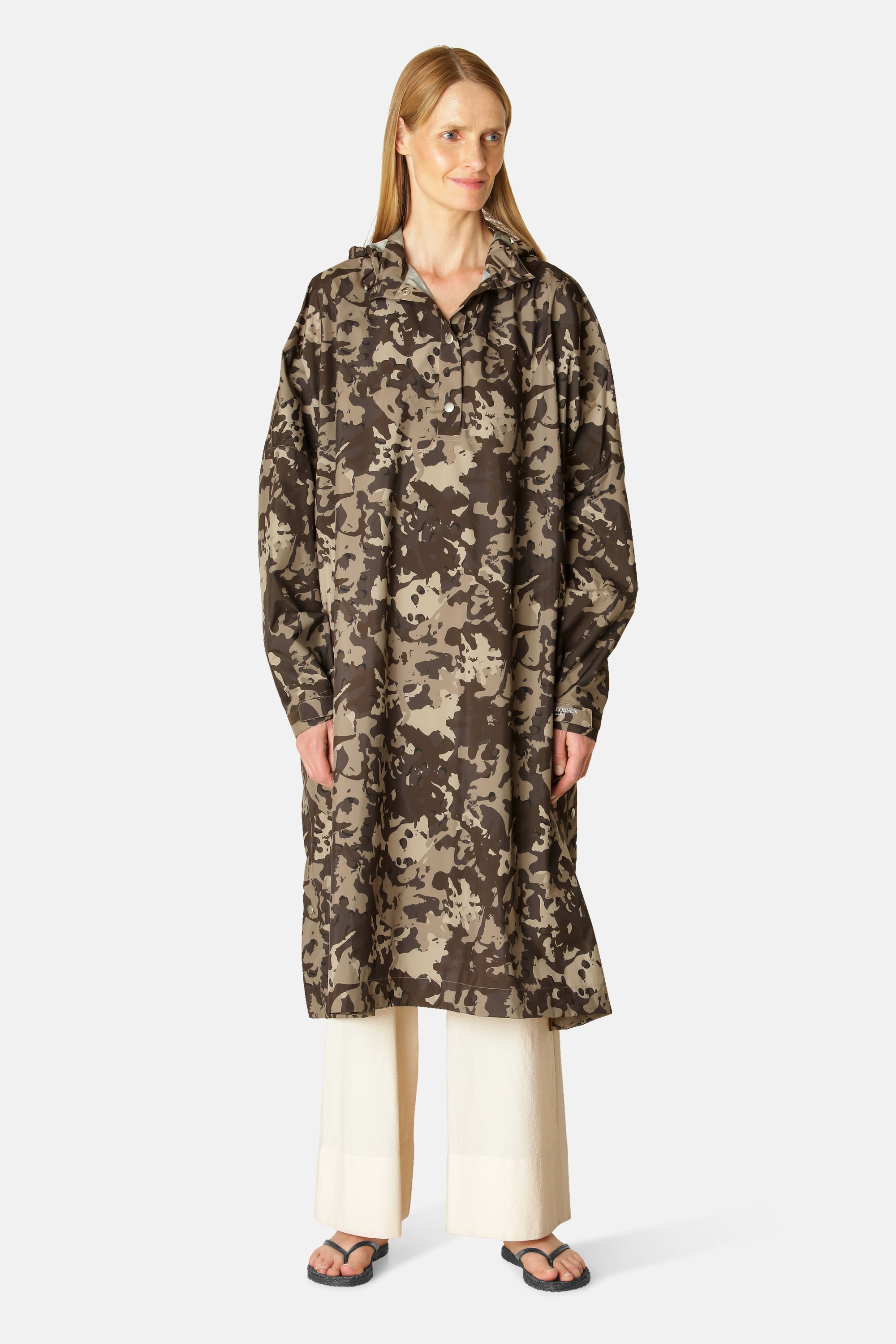 Poncho Impermeable - Brown Camo