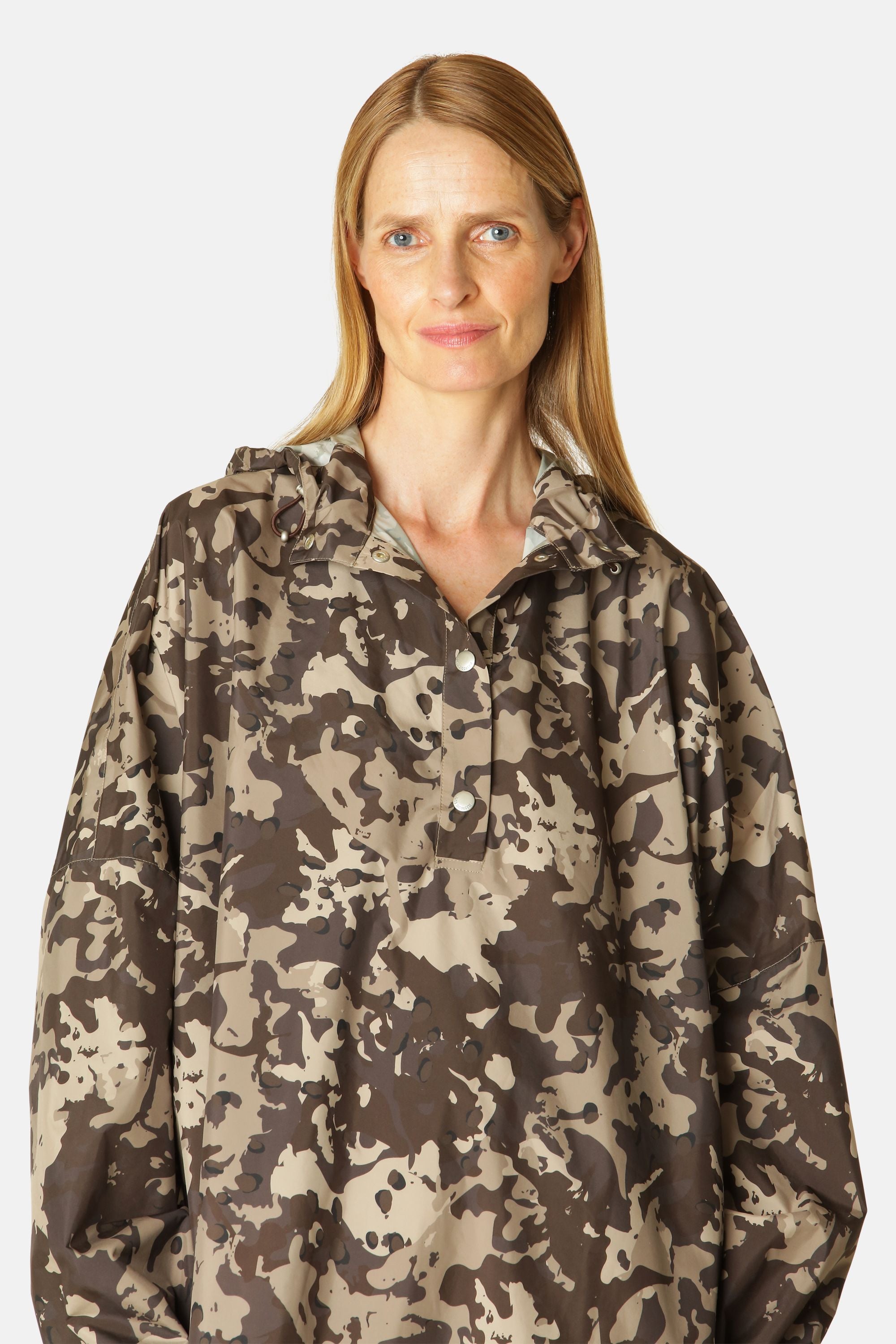Poncho Impermeable - Brown Camo