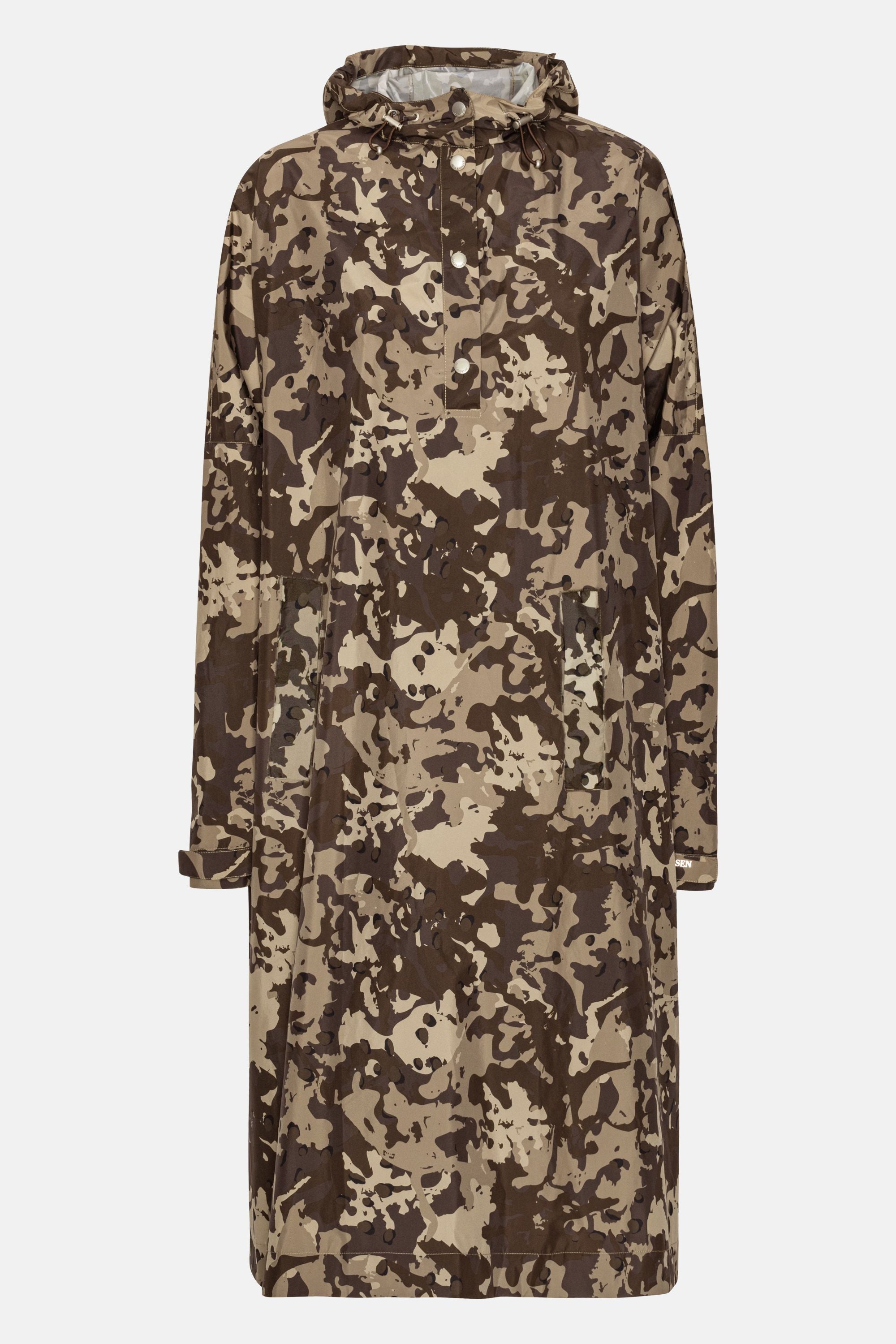 Poncho Impermeable - Brown Camo