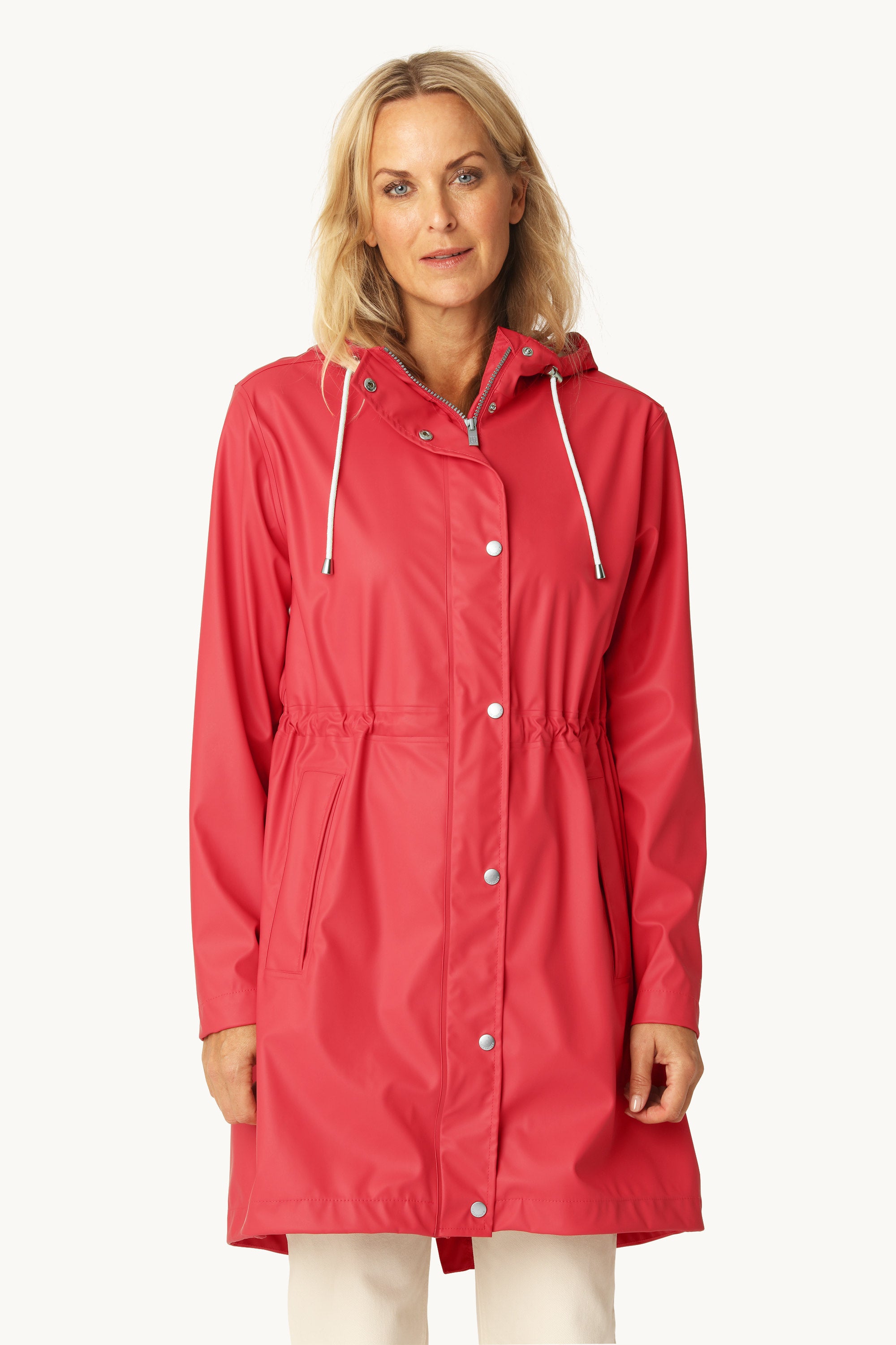 Long Parka Rain Jacket - Baked Apple