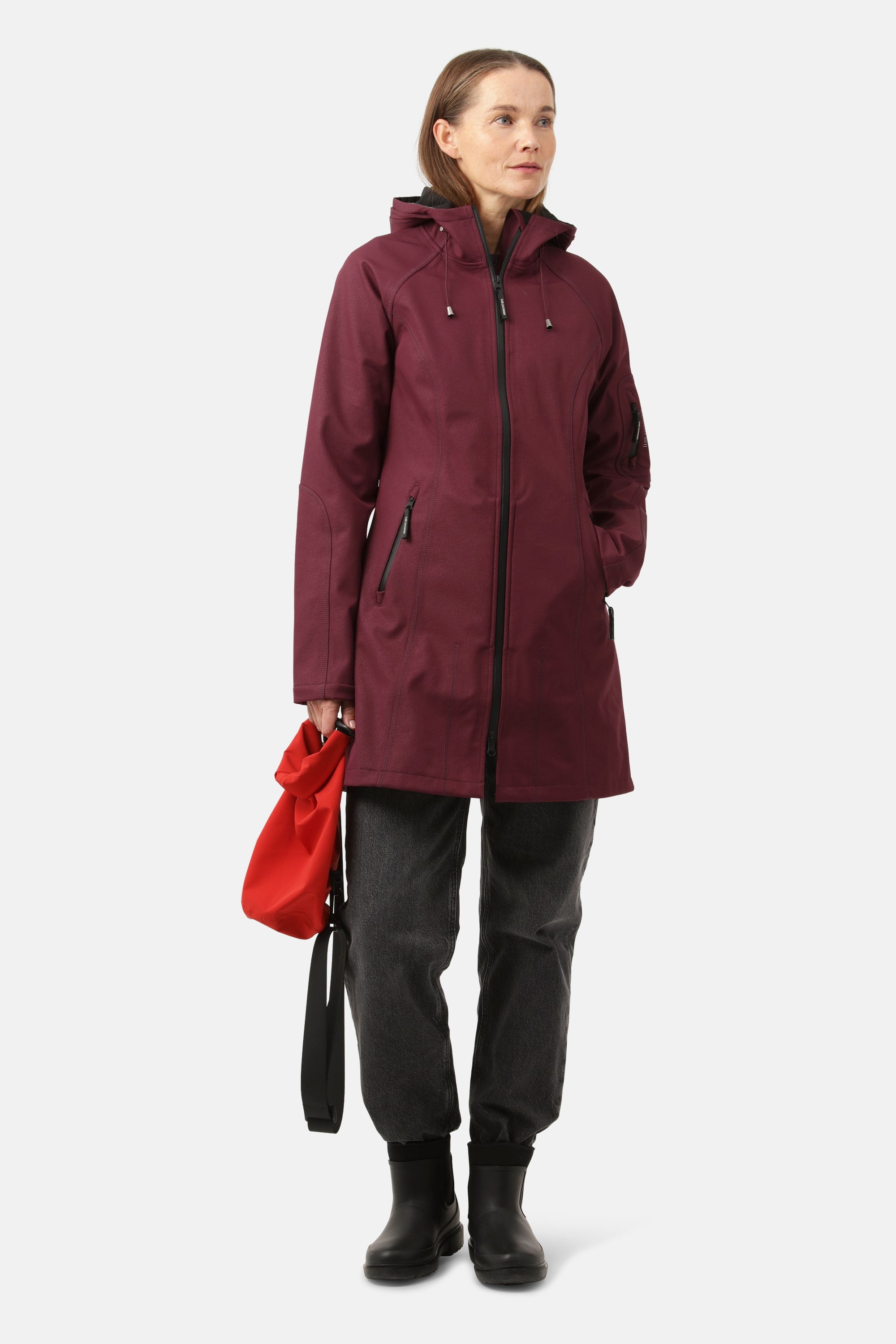Softshell Raincoat - Maroon Banner