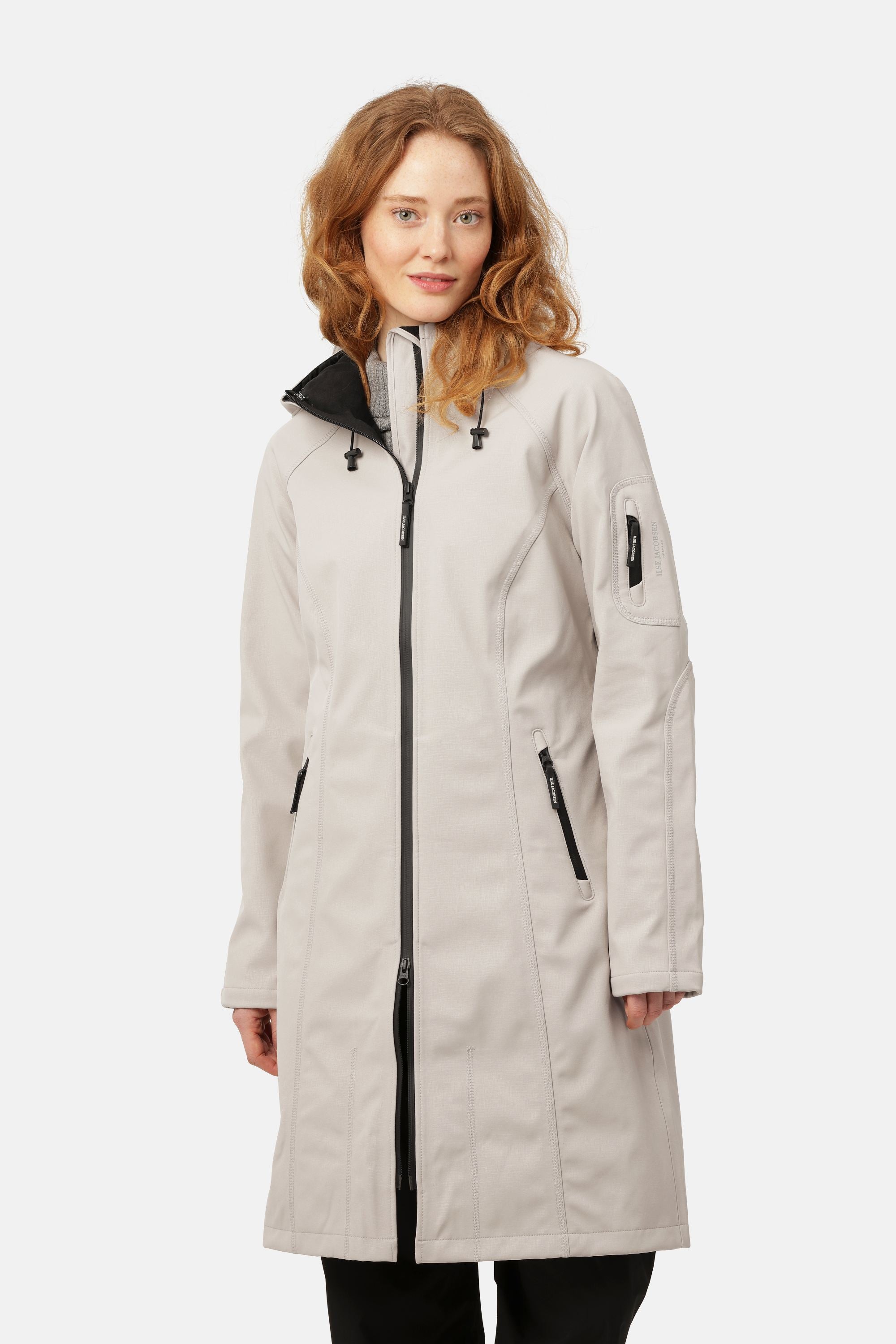 Long Softshell Raincoat - Chateau Gray