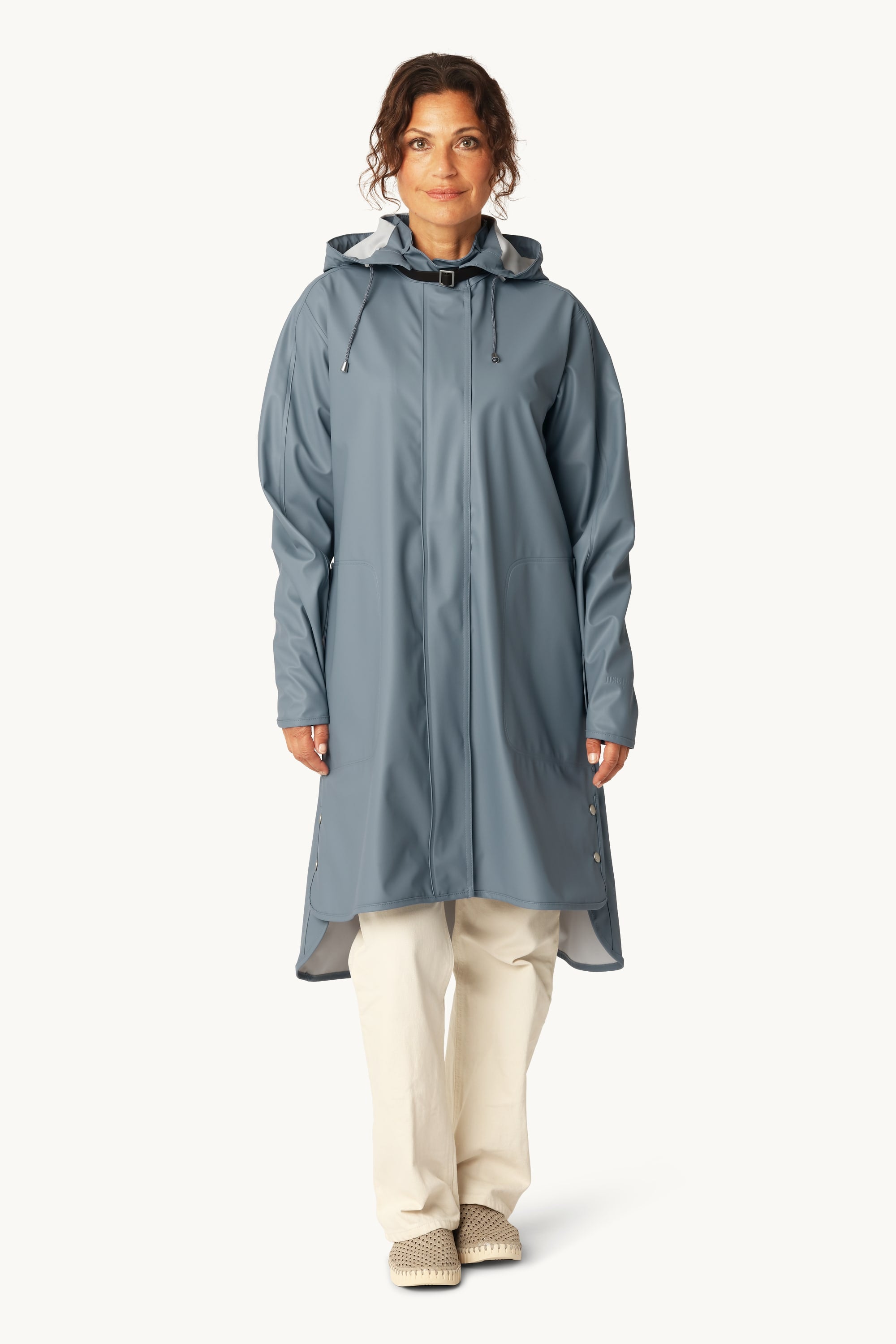 Light Raincoat - Grey Blue