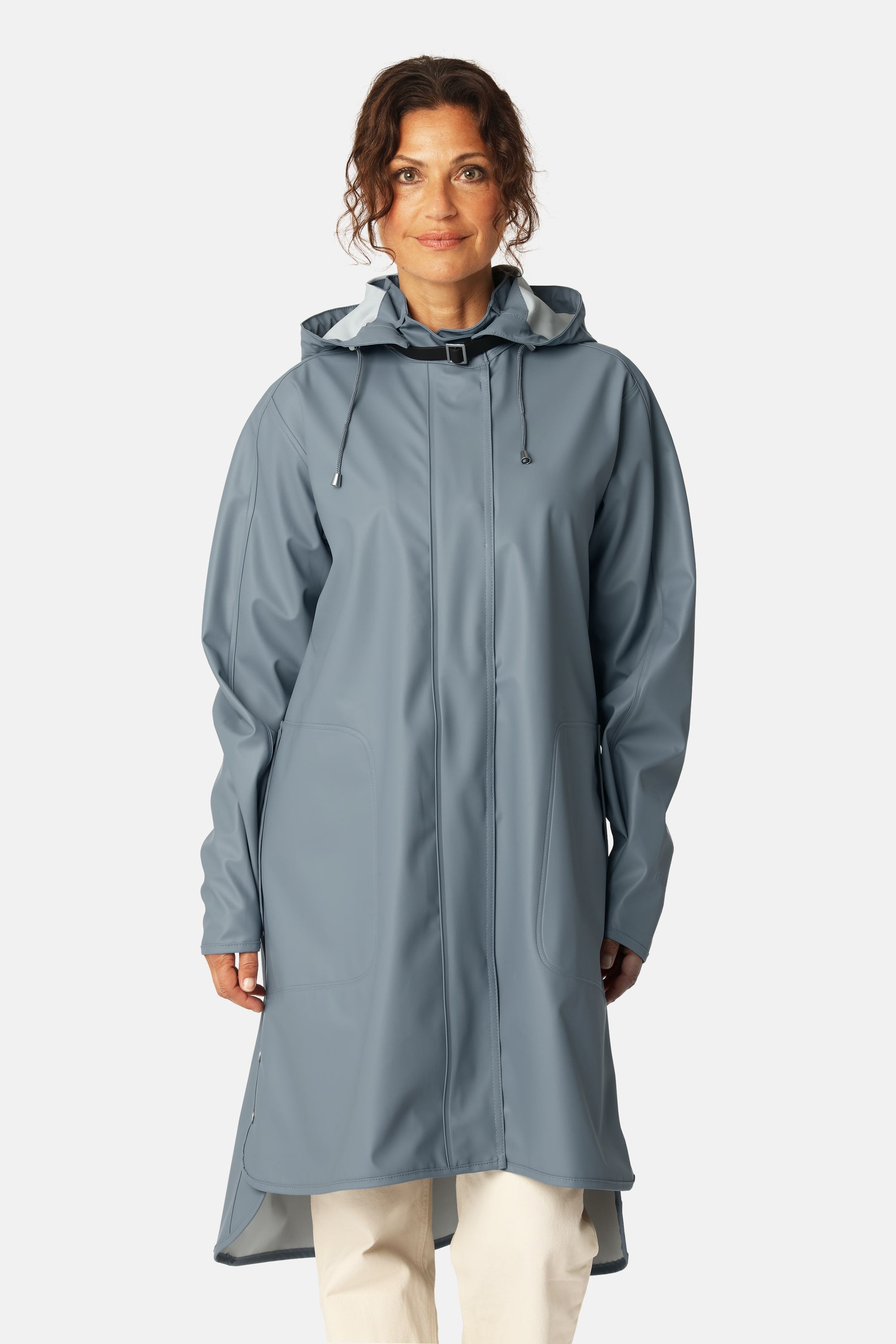Light Raincoat - Grey Blue