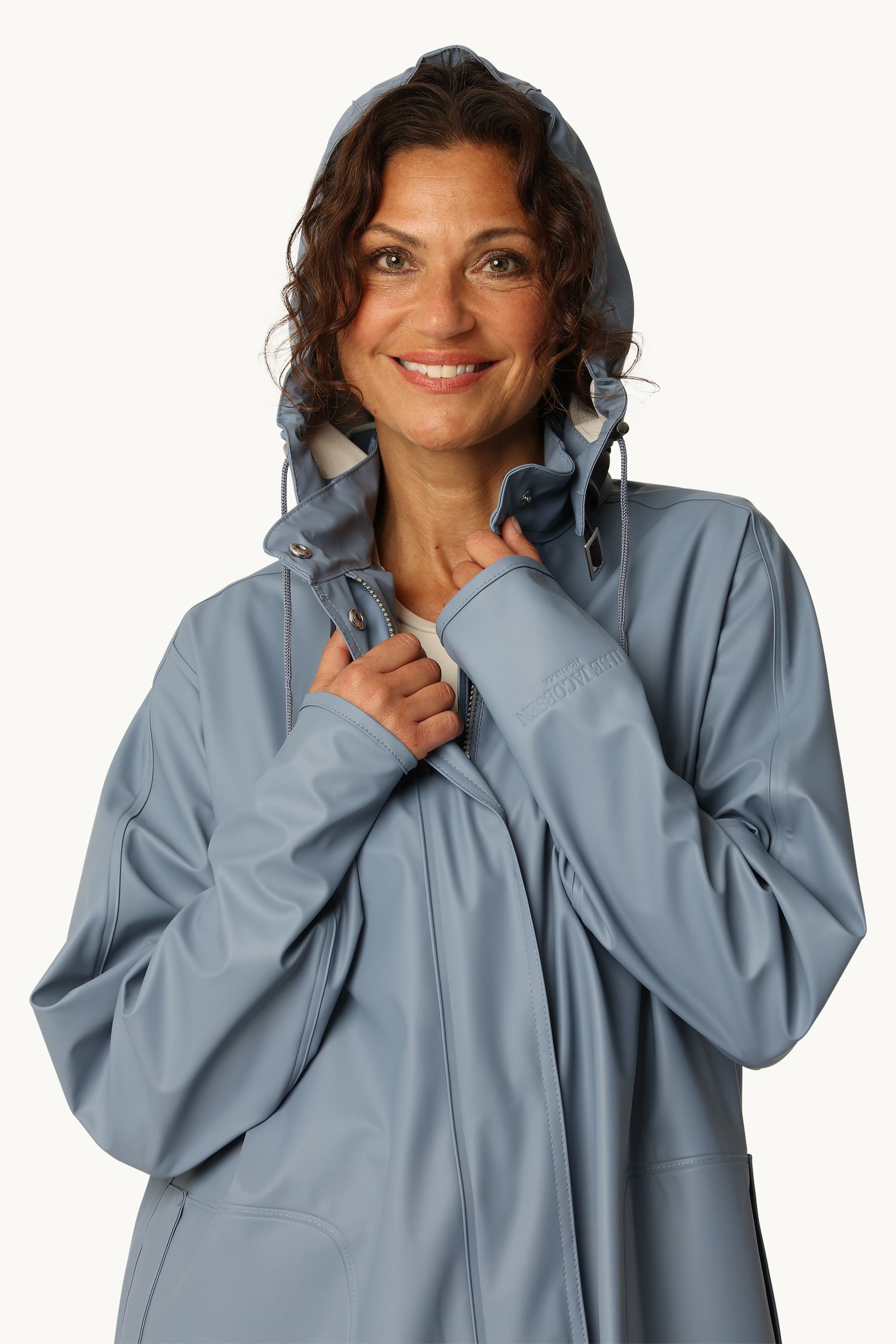 Light Raincoat - Grey Blue