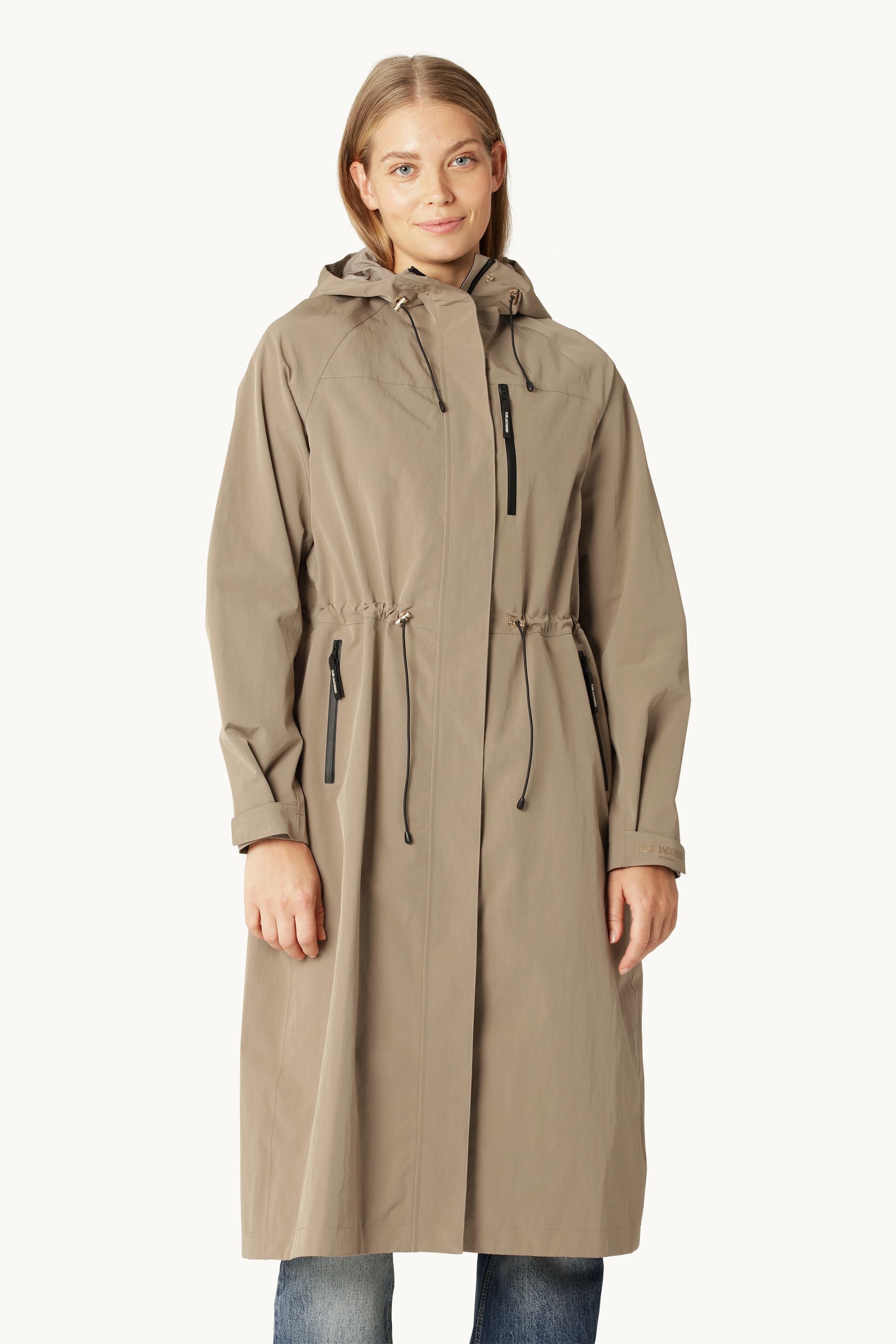 Impermeable Técnico Largo - Greige