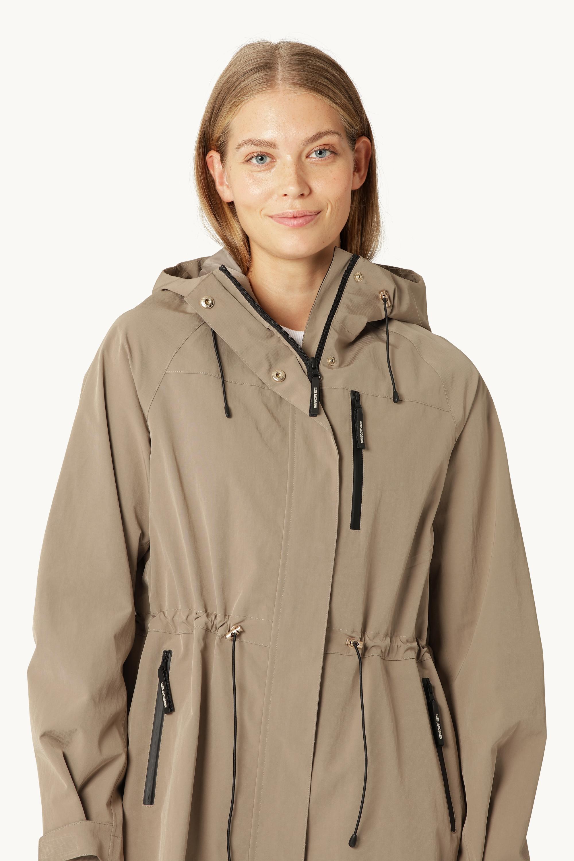 Impermeable Técnico Largo - Greige