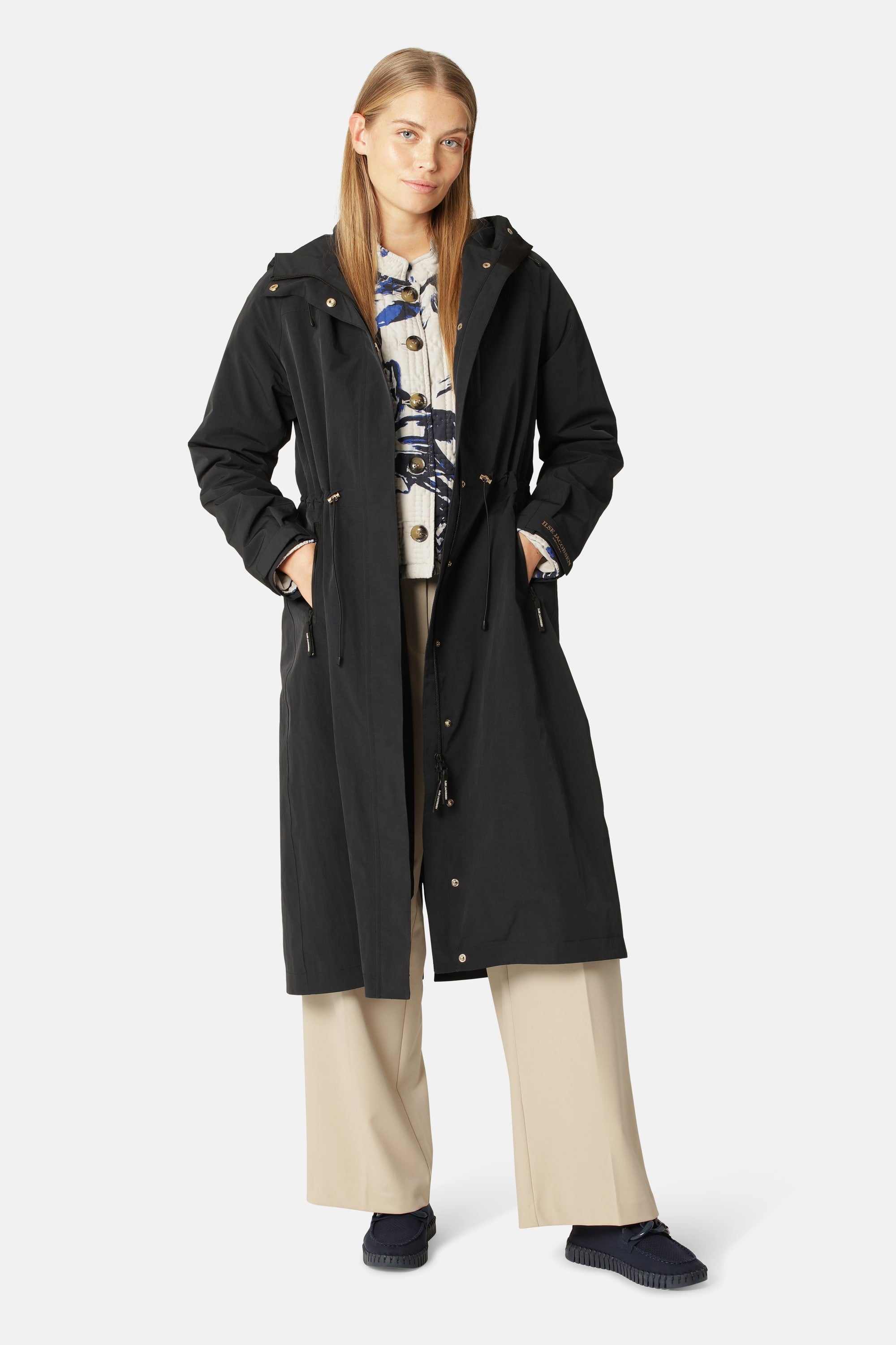 Impermeable Técnico Largo - Dark Indigo