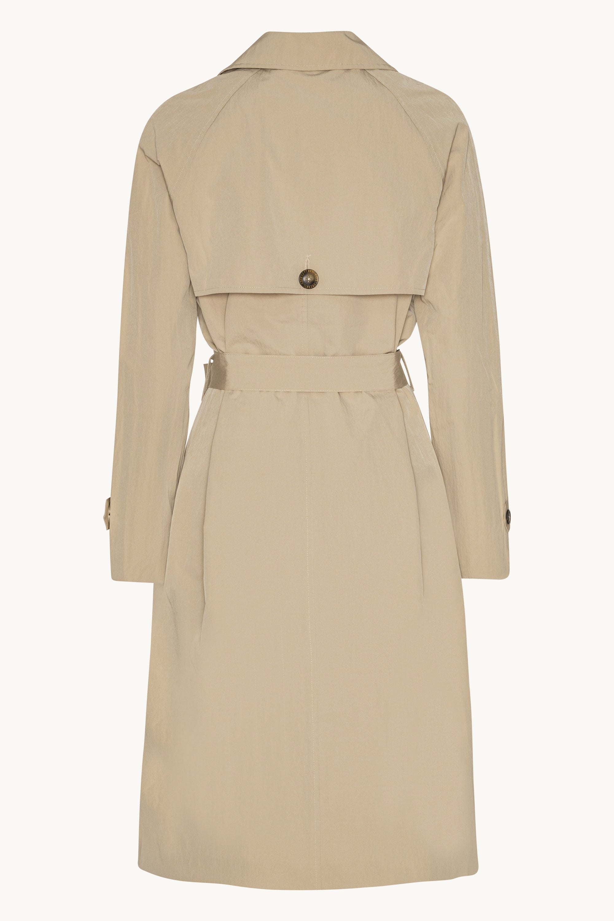 Technical Trench Raincoat - White Pepper