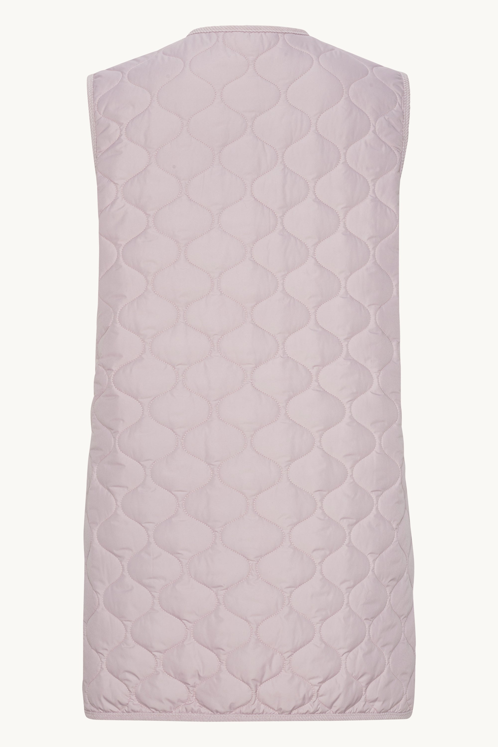 Quilt Long Vest - Concrete