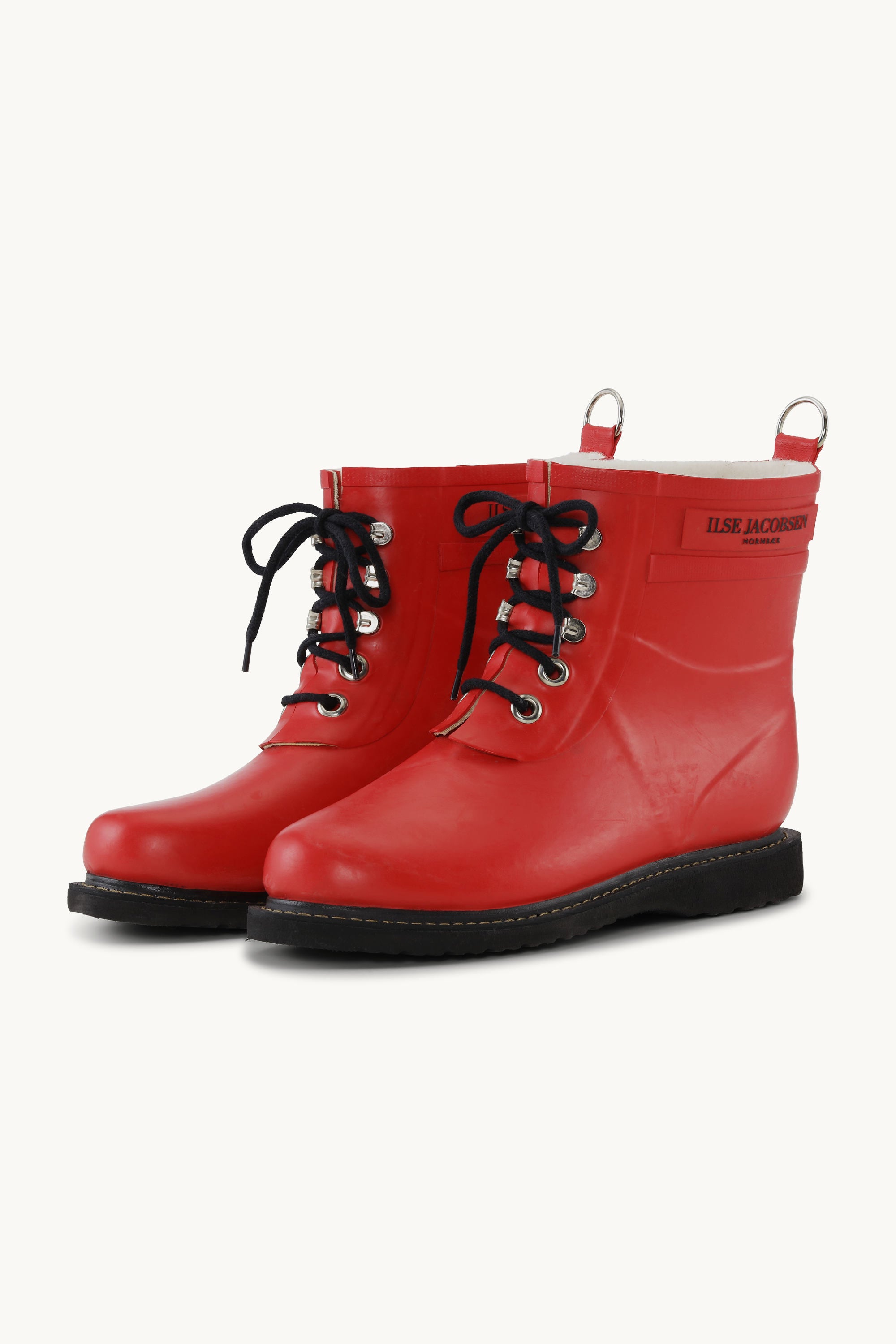 Botas cortas de goma - Rojo intenso