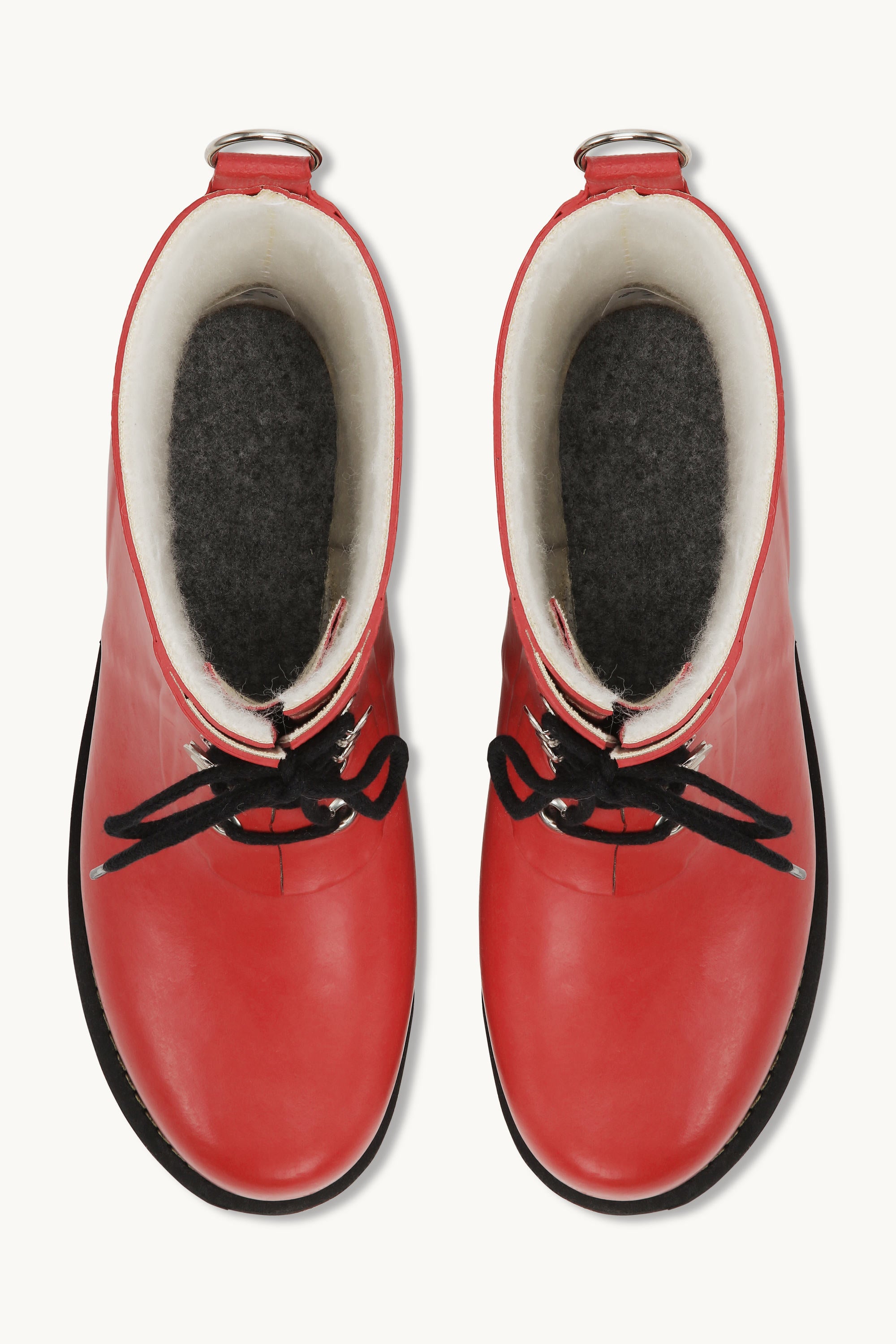 Botas cortas de goma - Rojo intenso