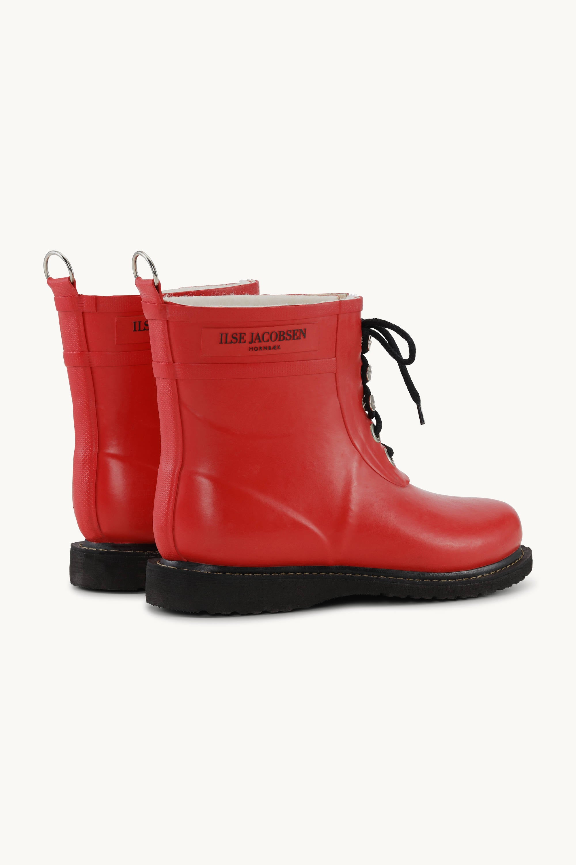 Botas cortas de goma - Rojo intenso