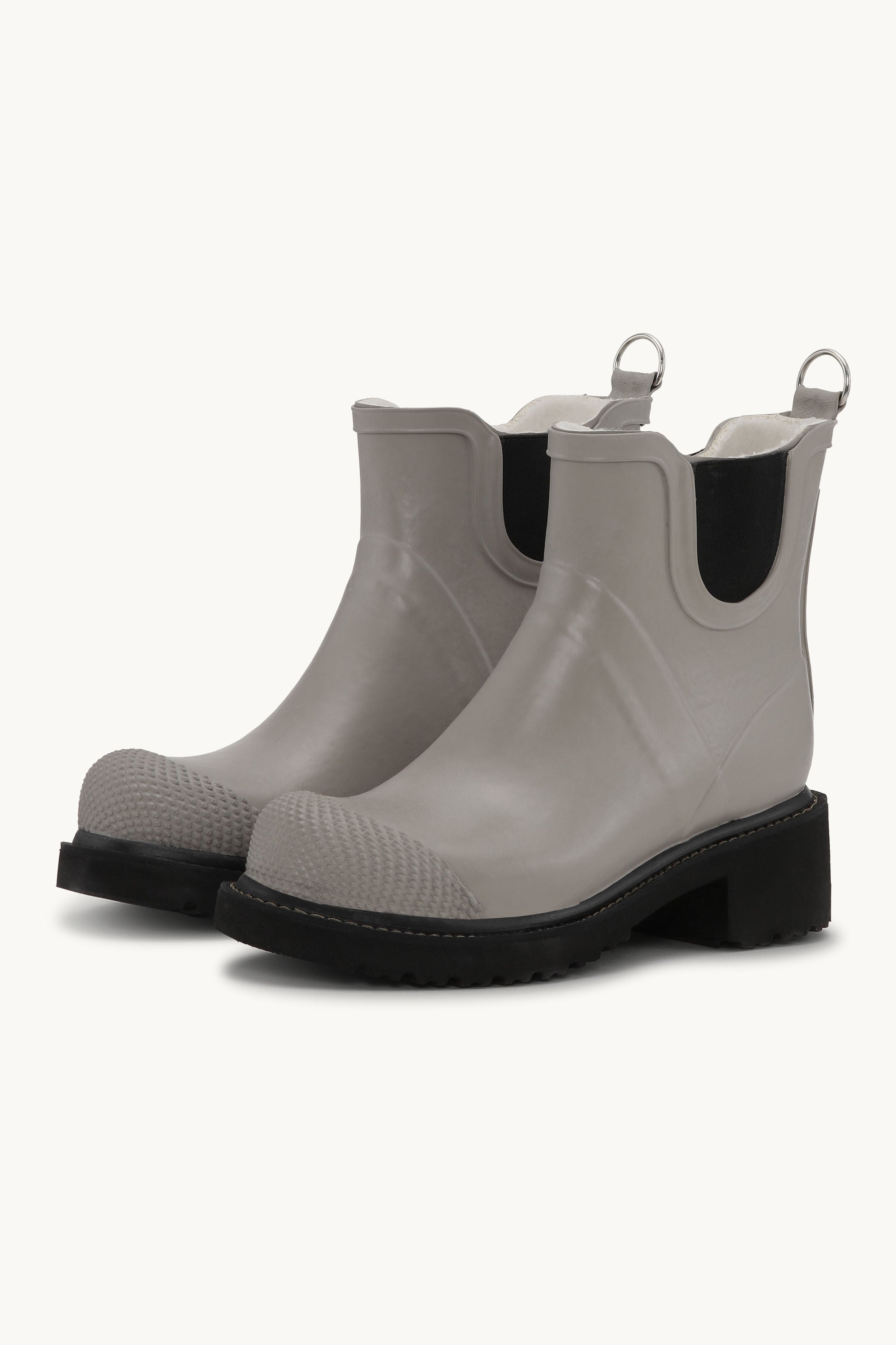 Botas Cortas De Goma Con Tacón Alto - Atmósfera