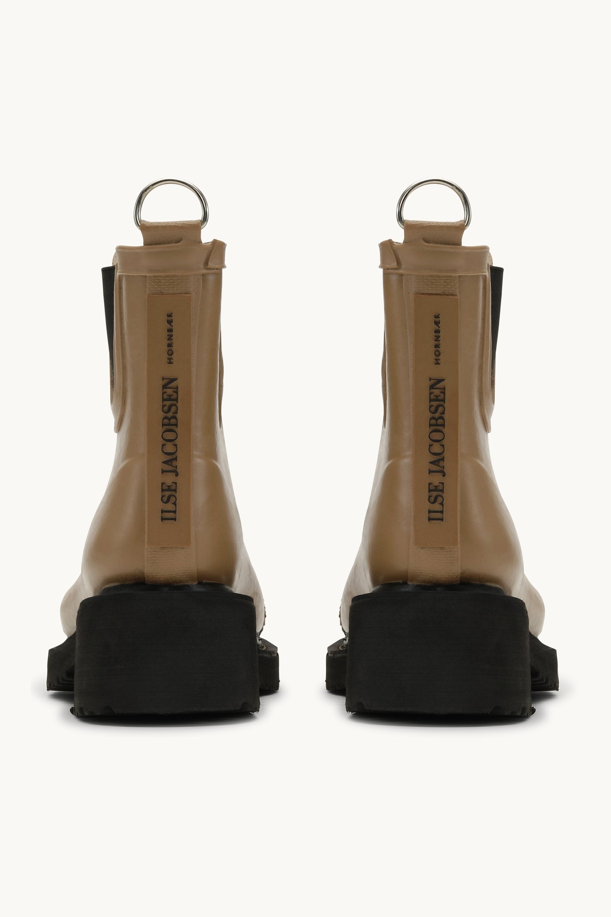 Botas Cortas De Goma Con Tacón Alto - Otter