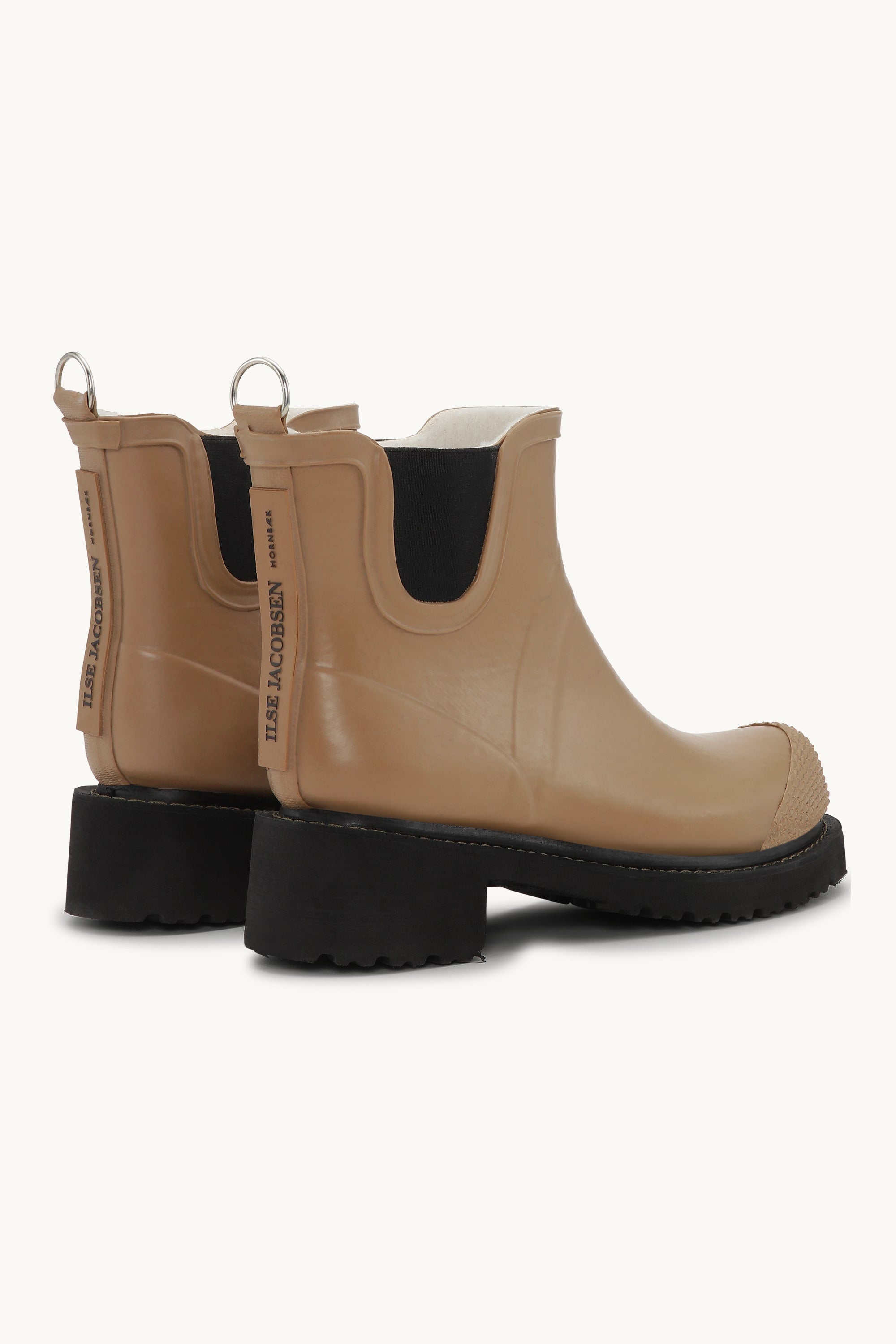 Botas Cortas De Goma Con Tacón Alto - Otter
