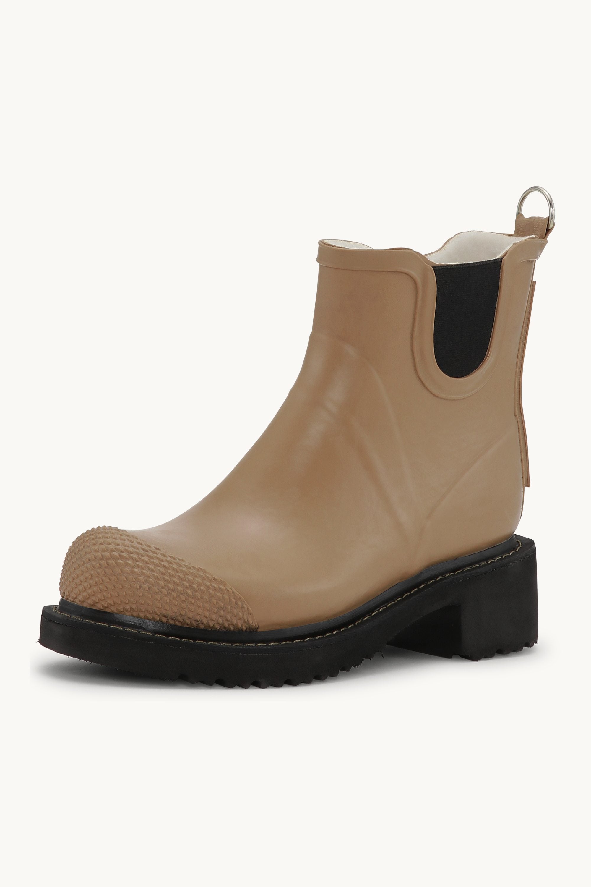 Botas Cortas De Goma Con Tacón Alto - Otter