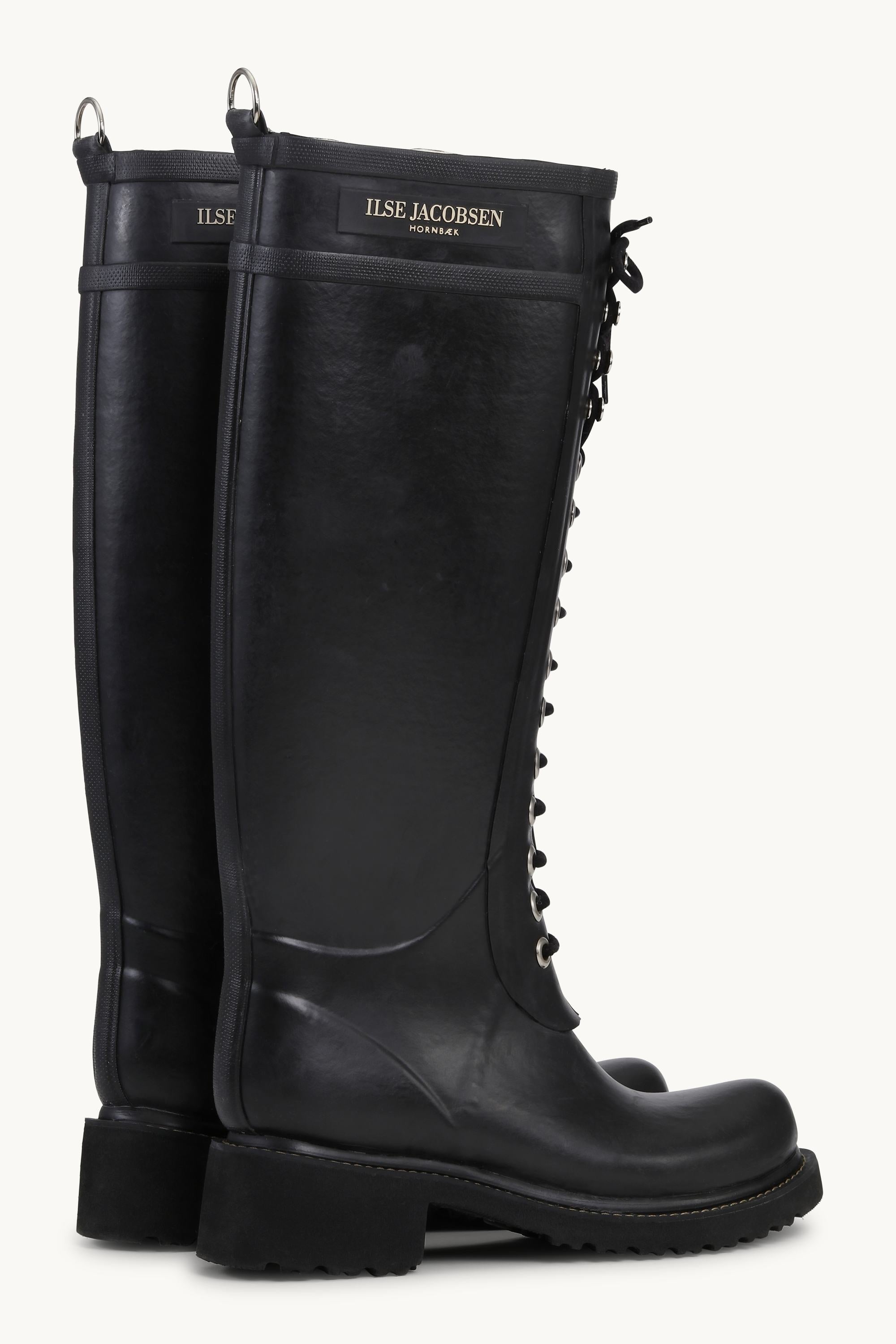Long Rubber Boots - Black Black