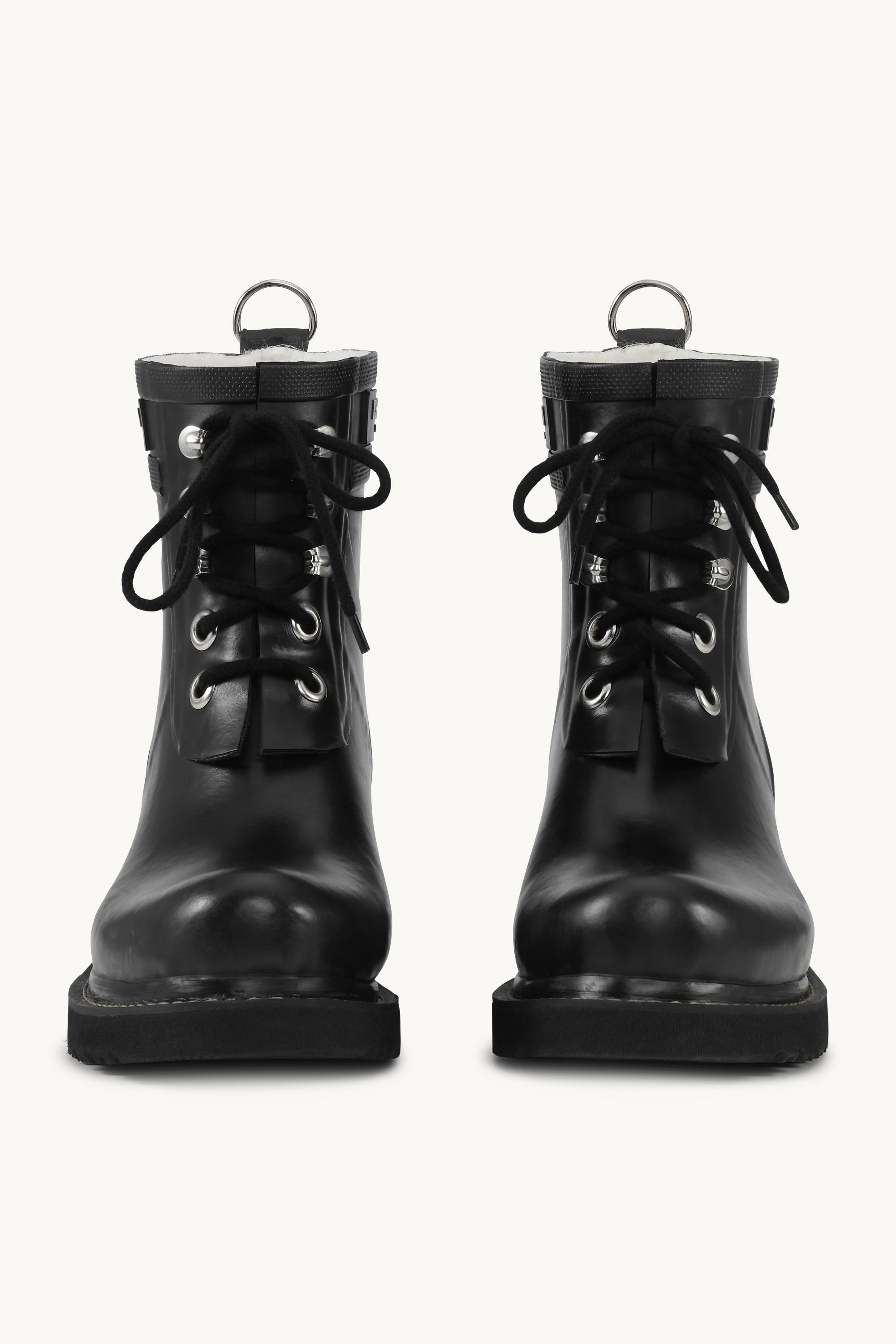 Short Rubber Boots - Black Black