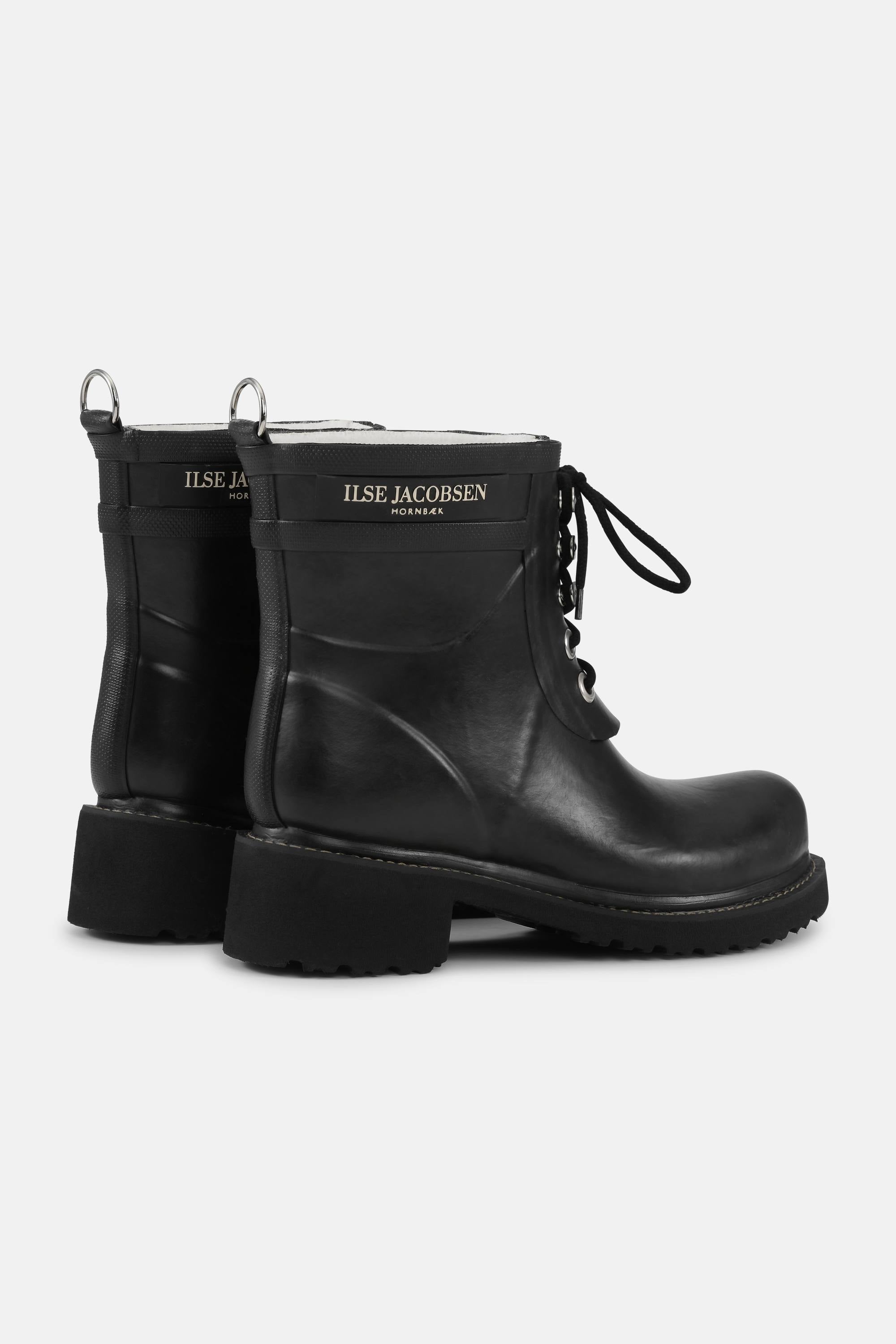 Short Rubber Boots - Black Black