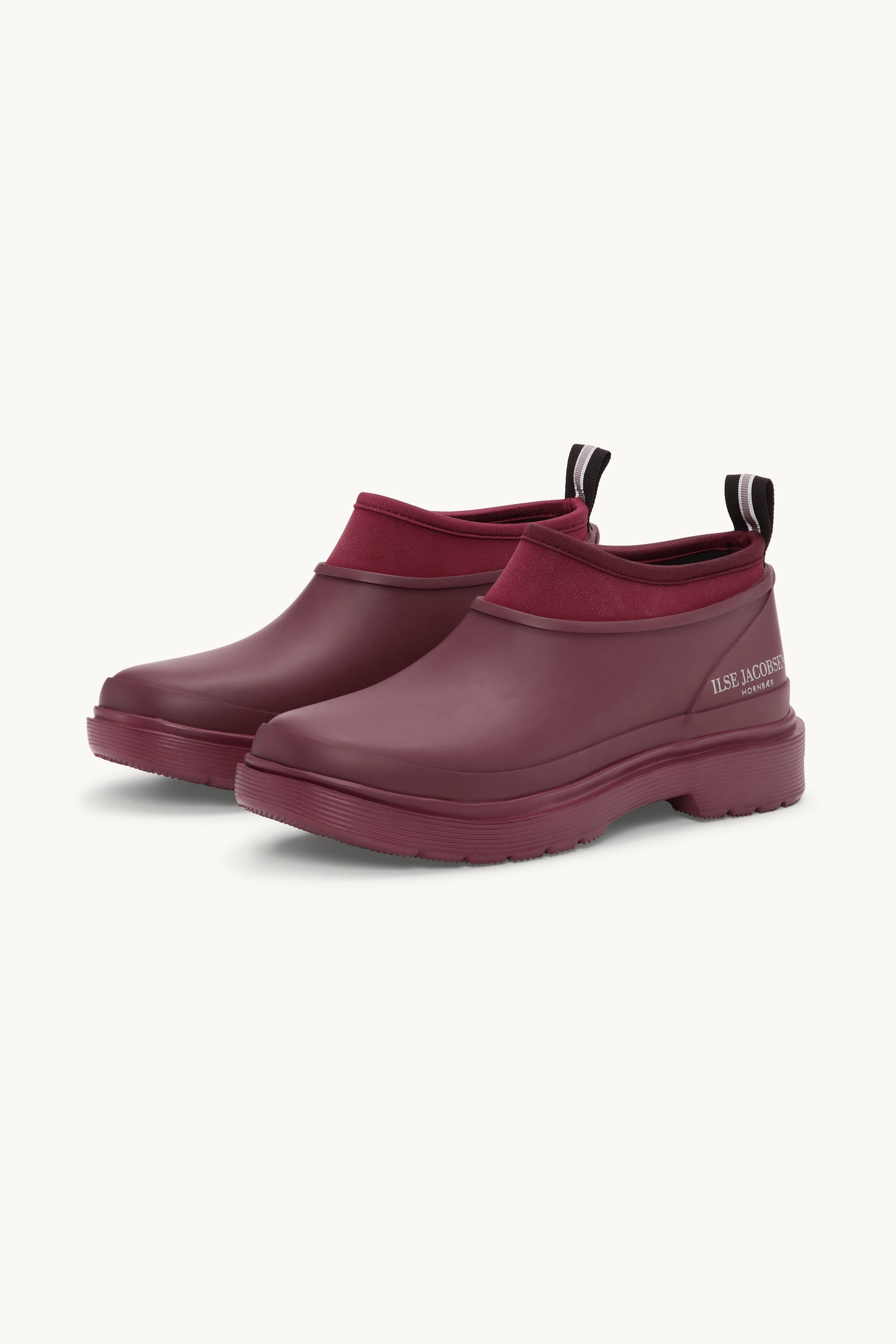 Zuecos de Lluvia Soft-Top - Maroon Banner