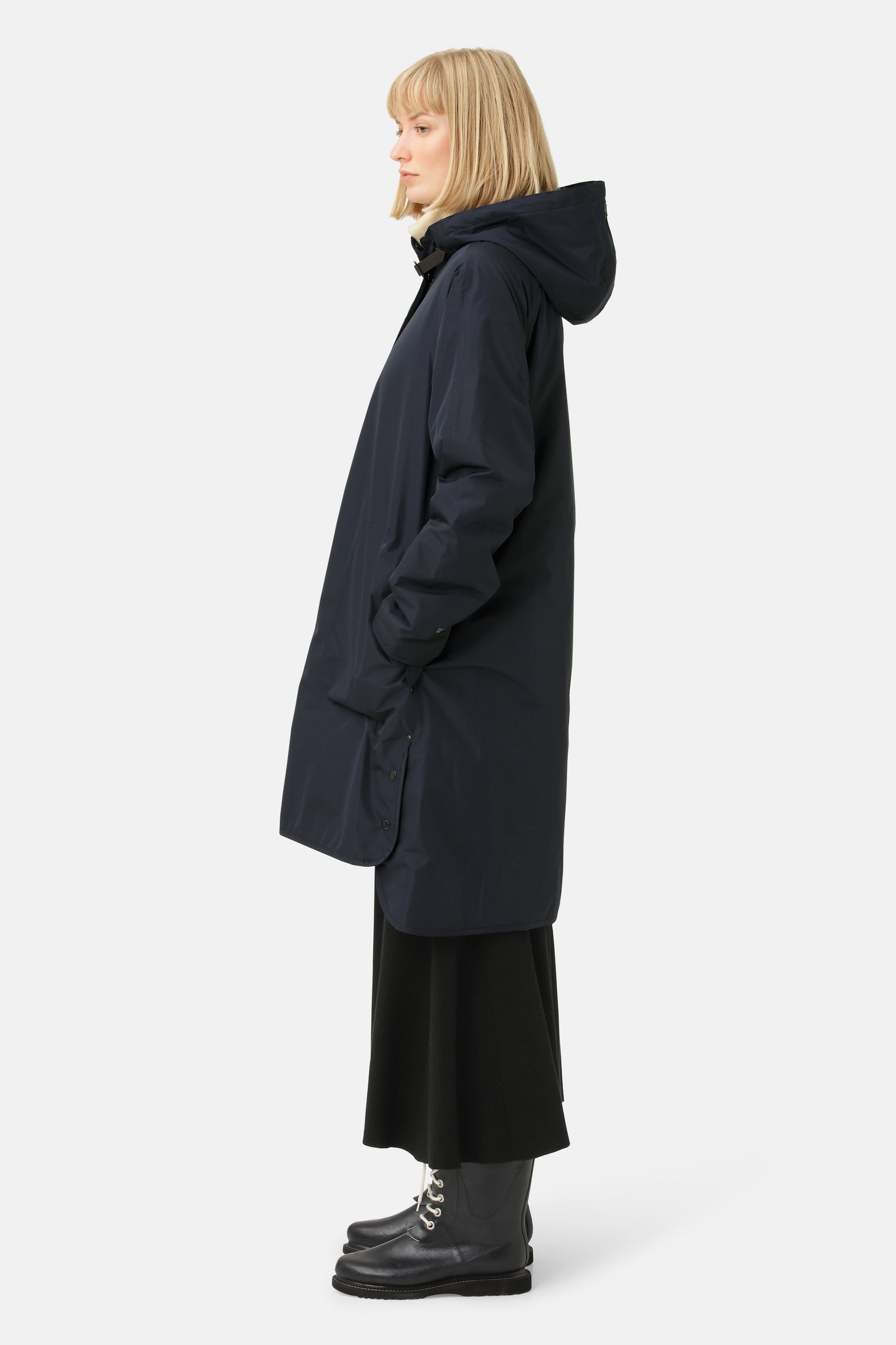 Ilse Jacobsen Hornbæk Rain Long Raincoat Winter coat 660 Dark Indigo