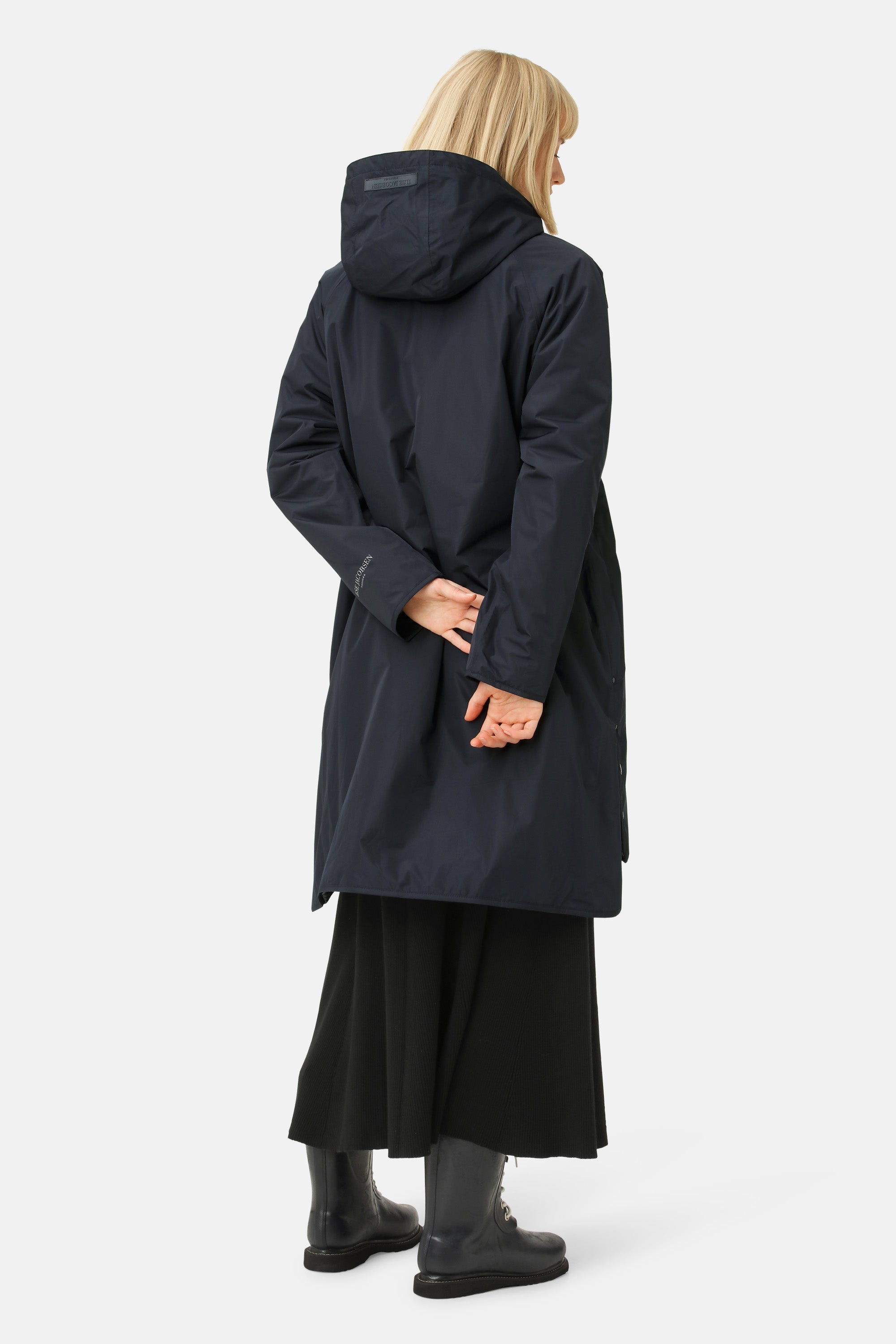 Ilse Jacobsen Hornbæk Rain Long Raincoat Winter coat 660 Dark Indigo