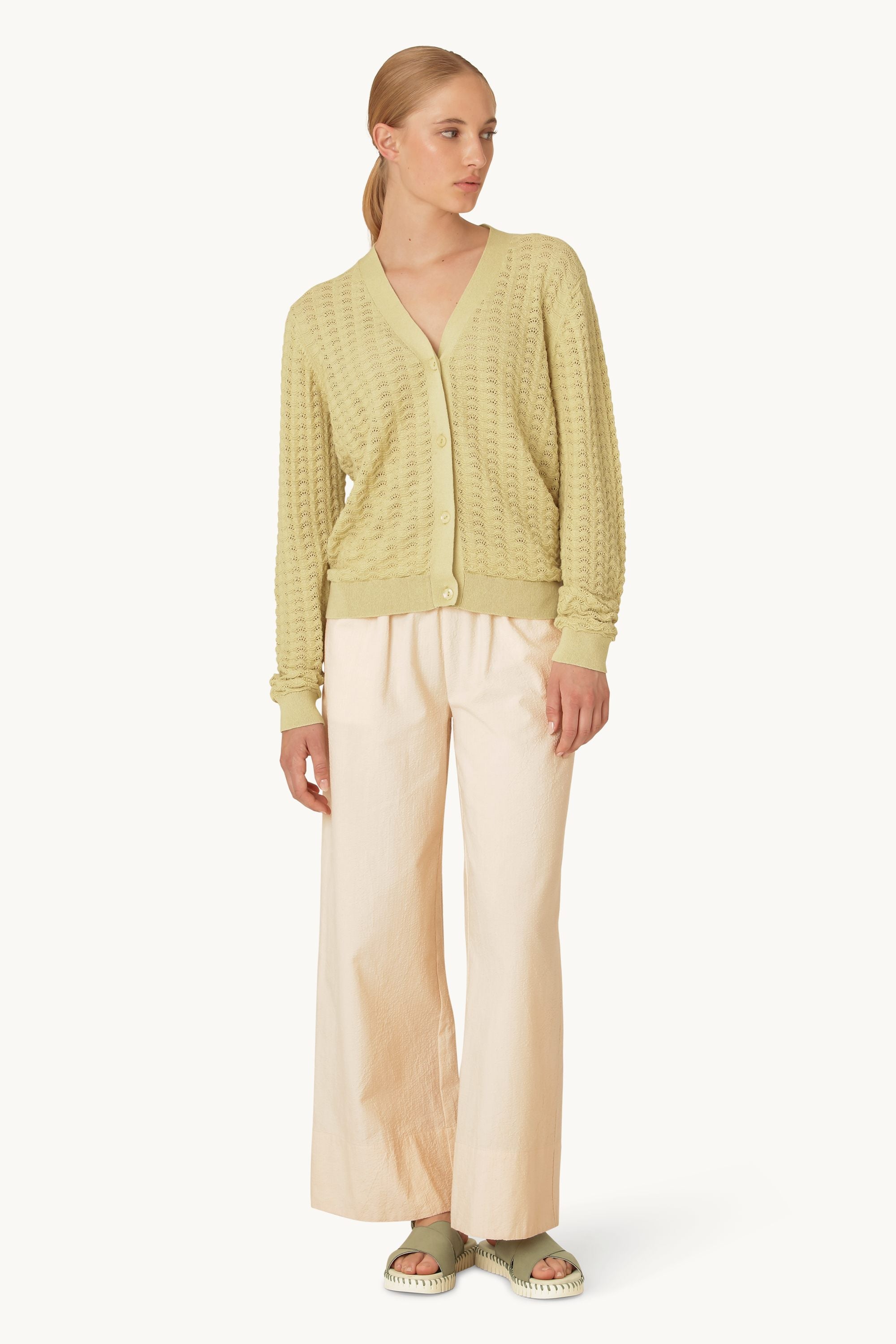 Cardigan - Olive Grass