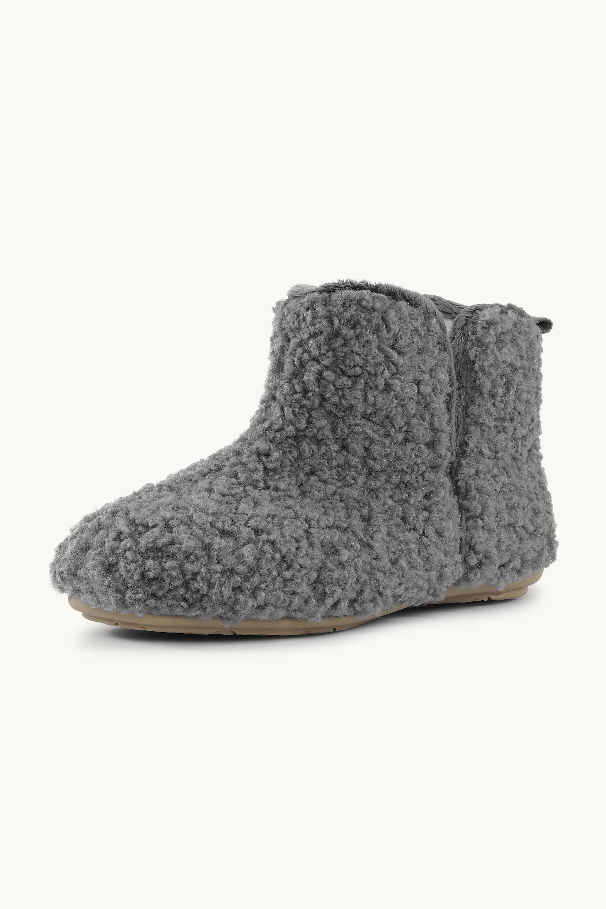 Cosy Ankle Boot - Grey Wheat