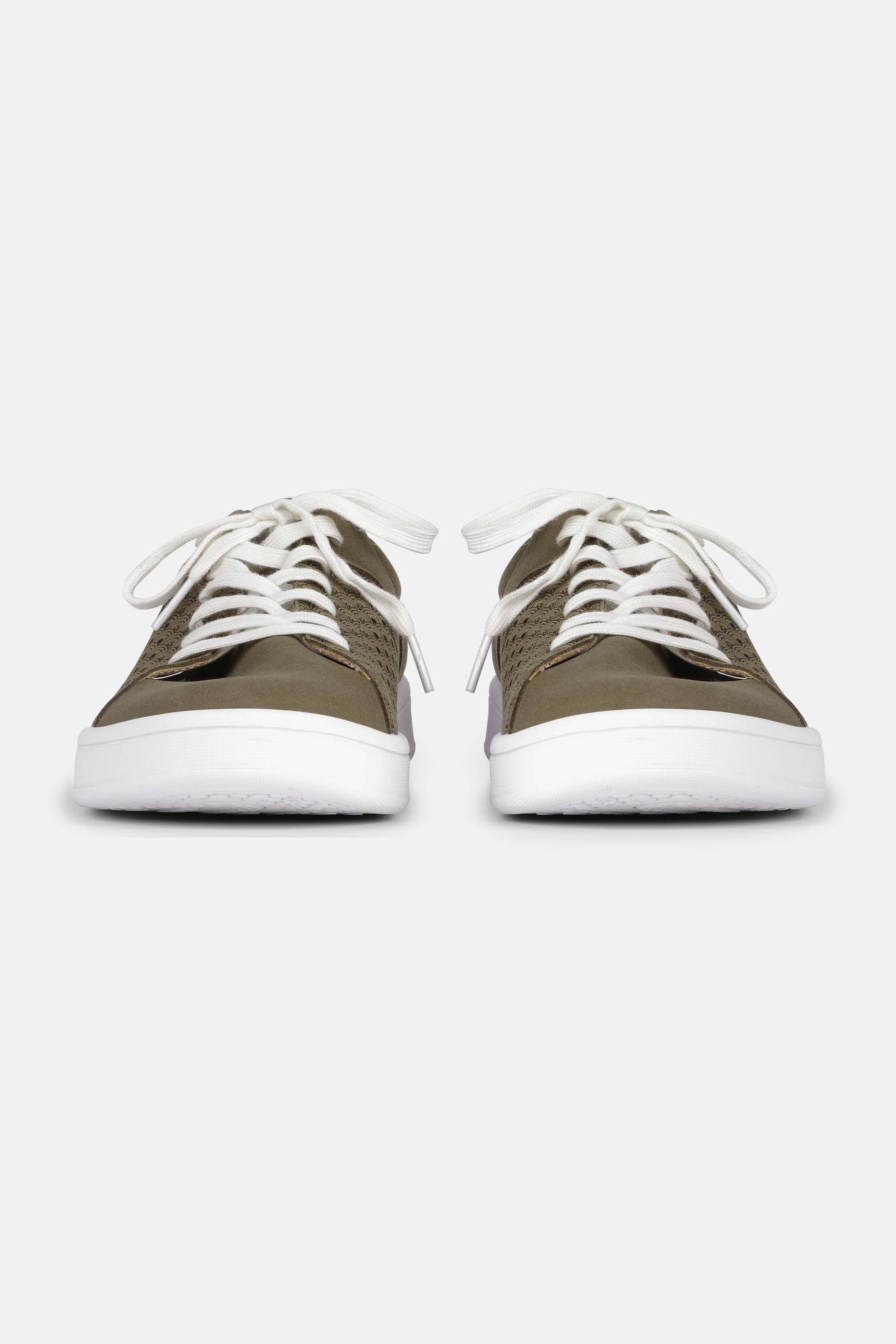 City Sneaker Hombre - Deep Olive White