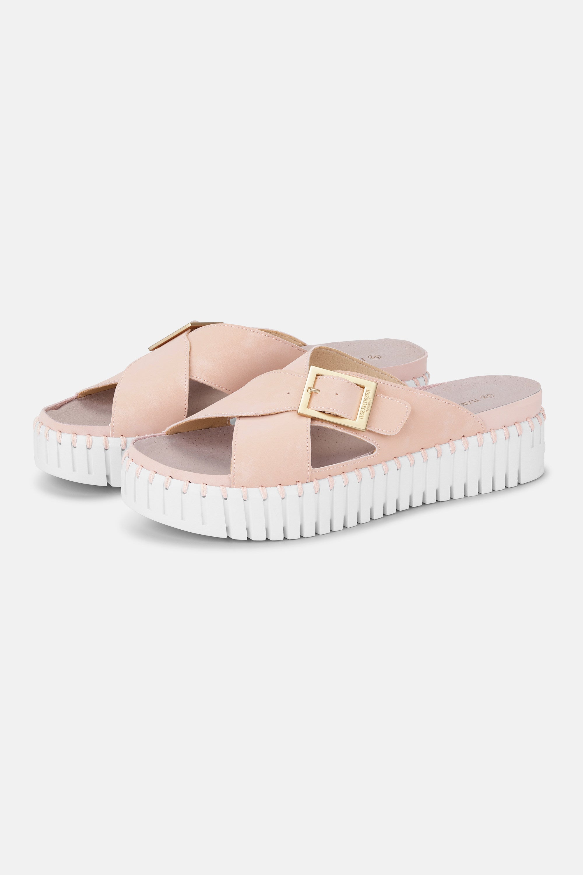 Sandalias Crossover - Adobe Rose White