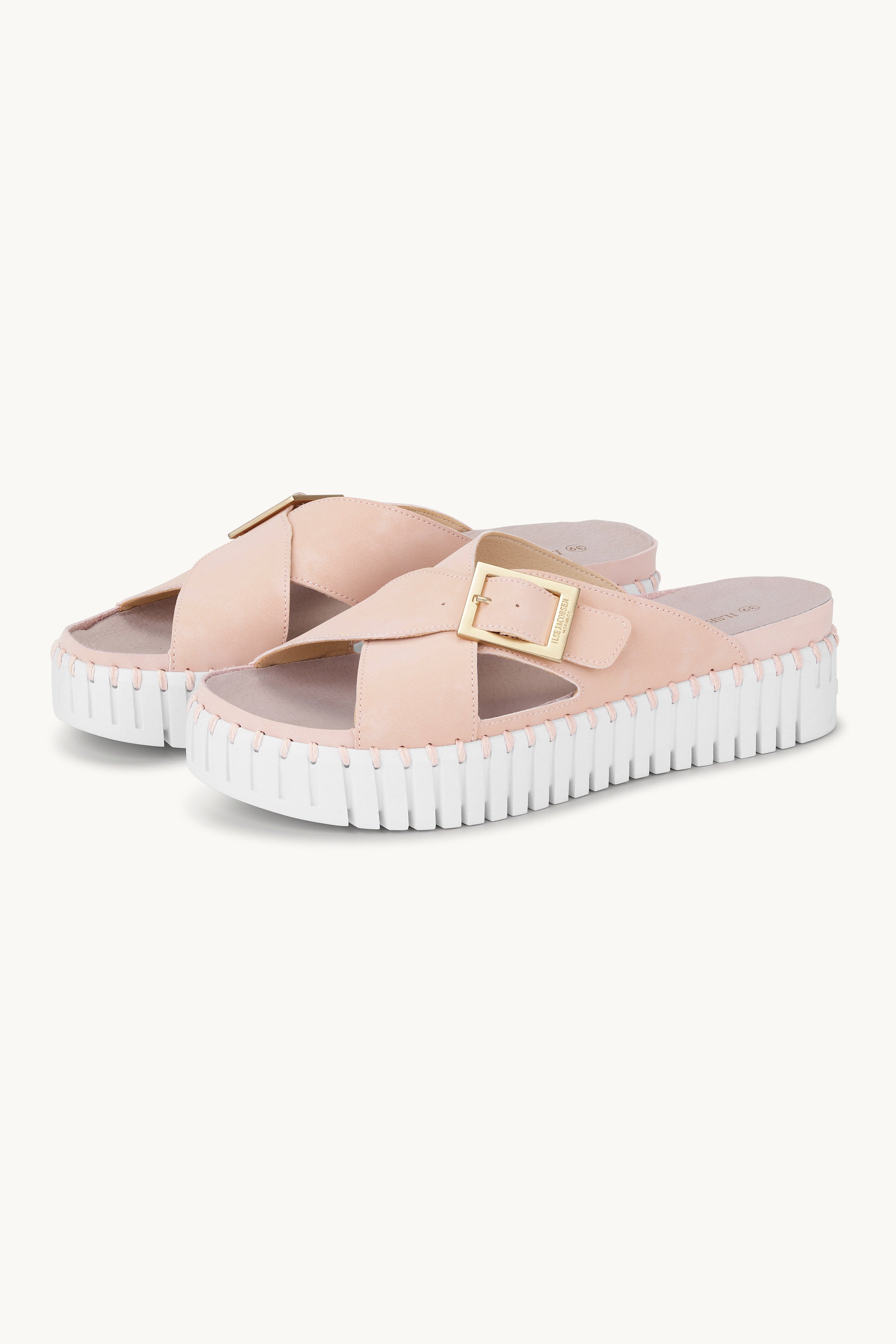 Sandalias Crossover - Adobe Rose White