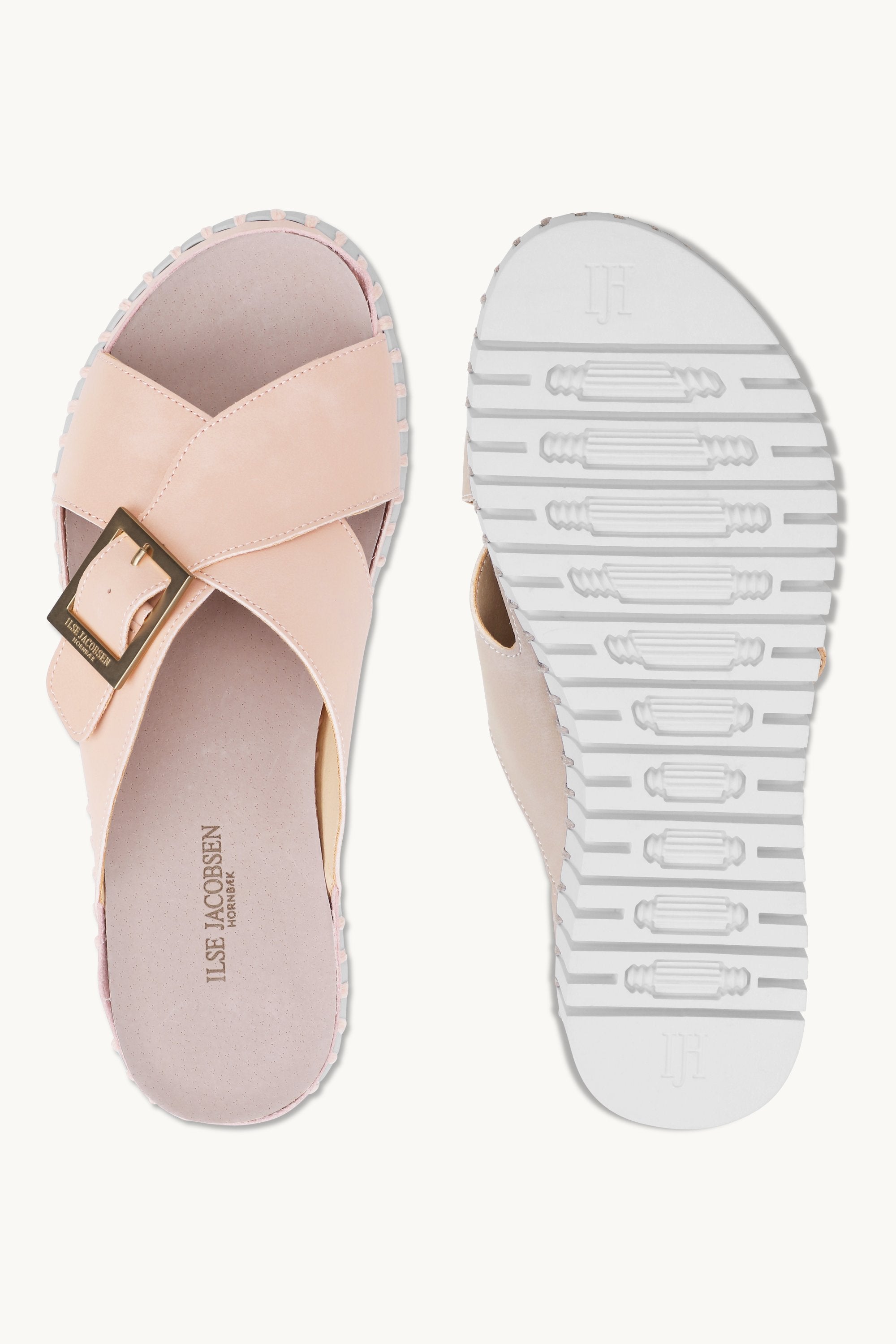 Sandalias Crossover - Adobe Rose White