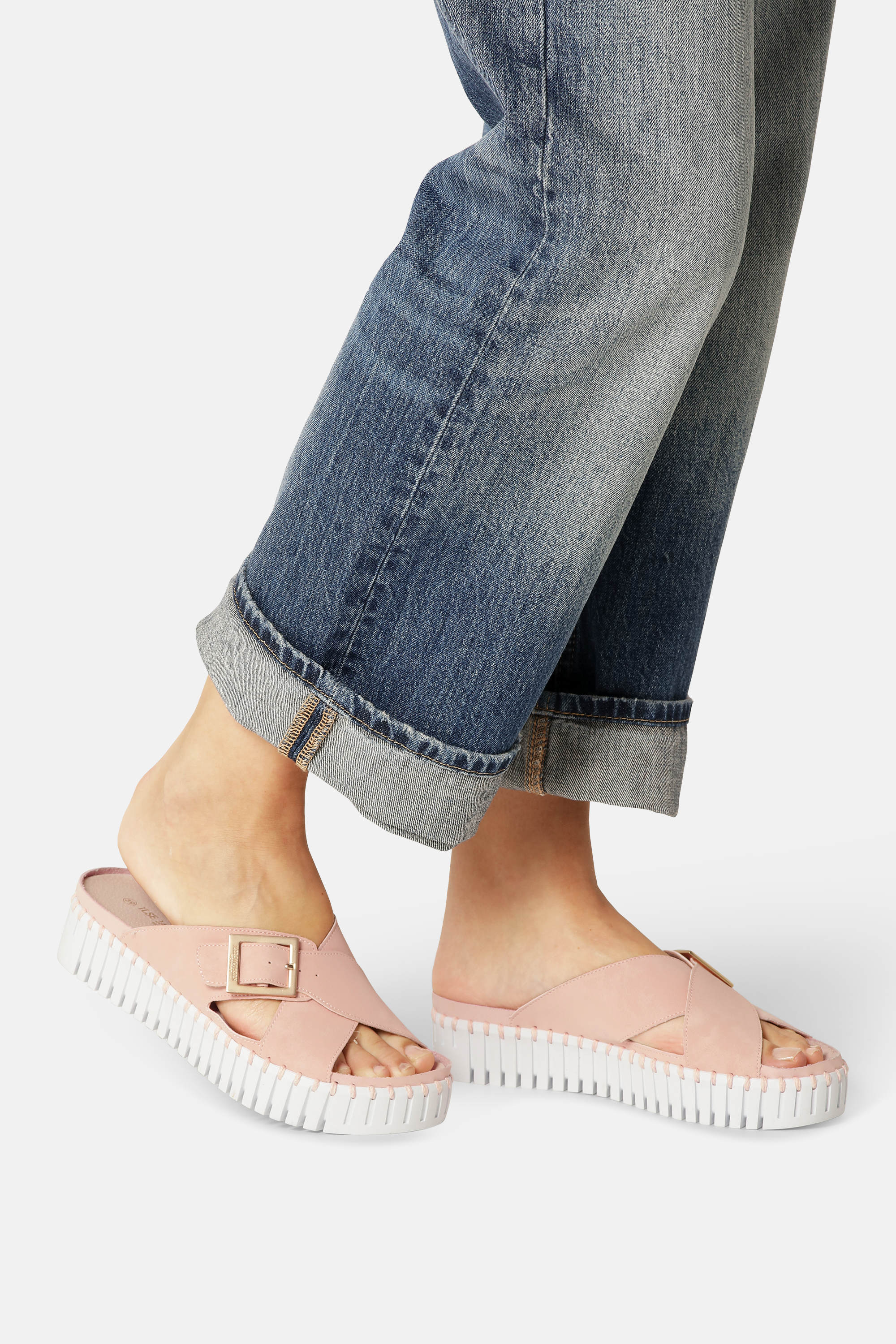 Sandals Crossover - Adobe Rose White