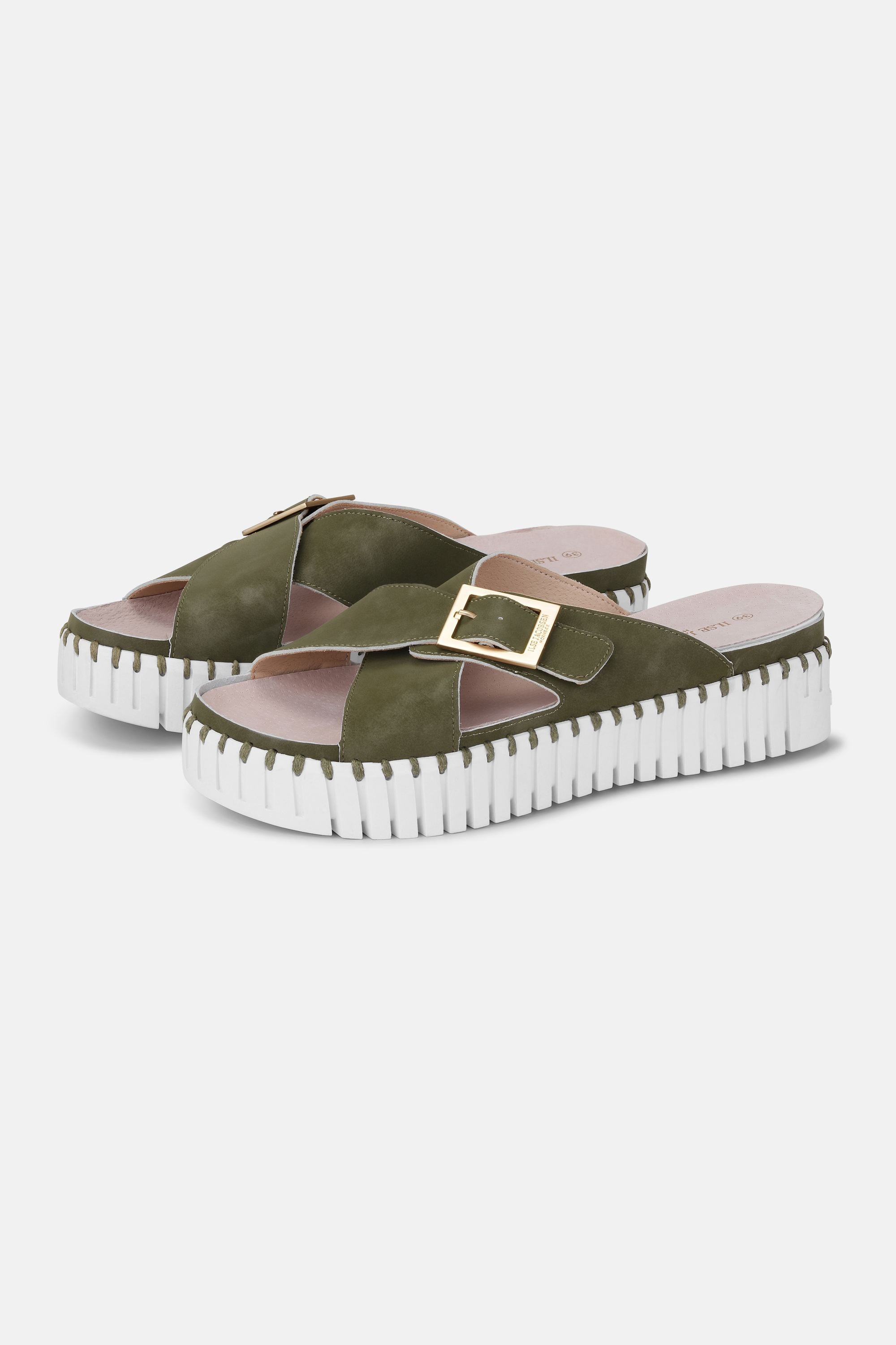 Sandalias Crossover - Army White