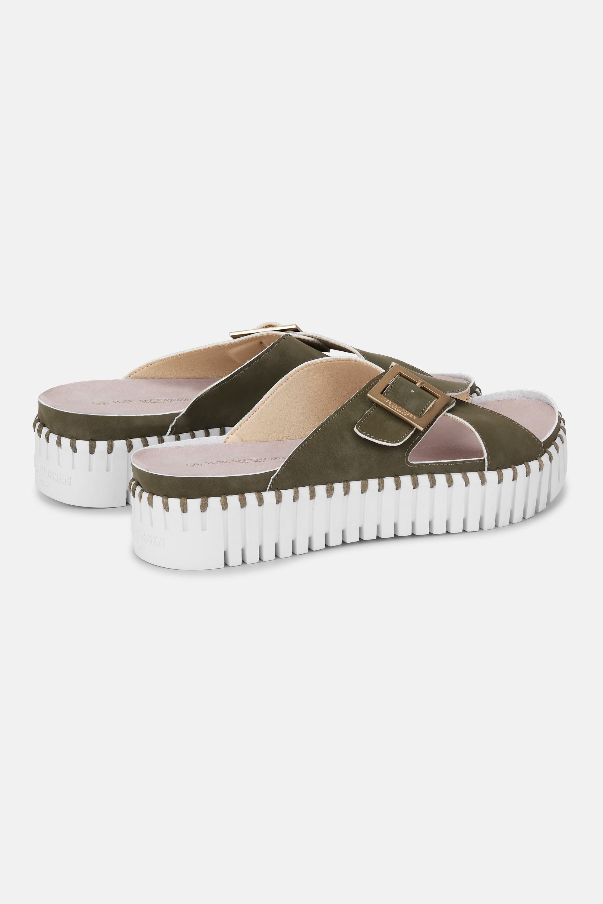 Sandalias Crossover - Army White