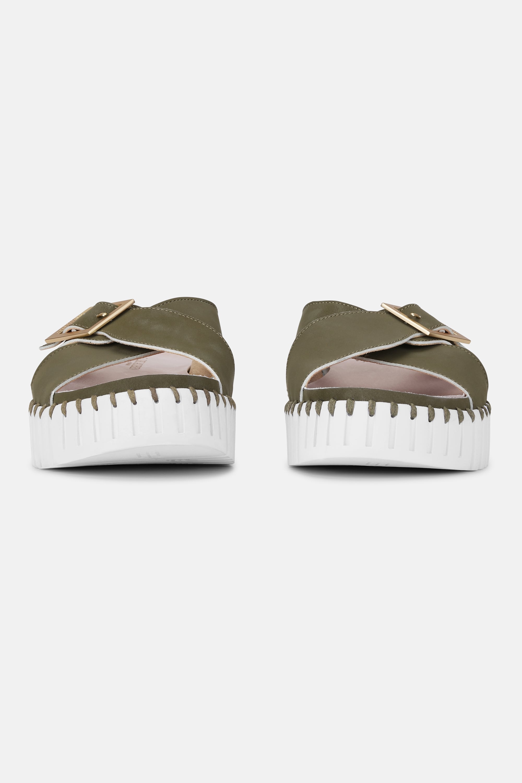 Sandalias Crossover - Army White