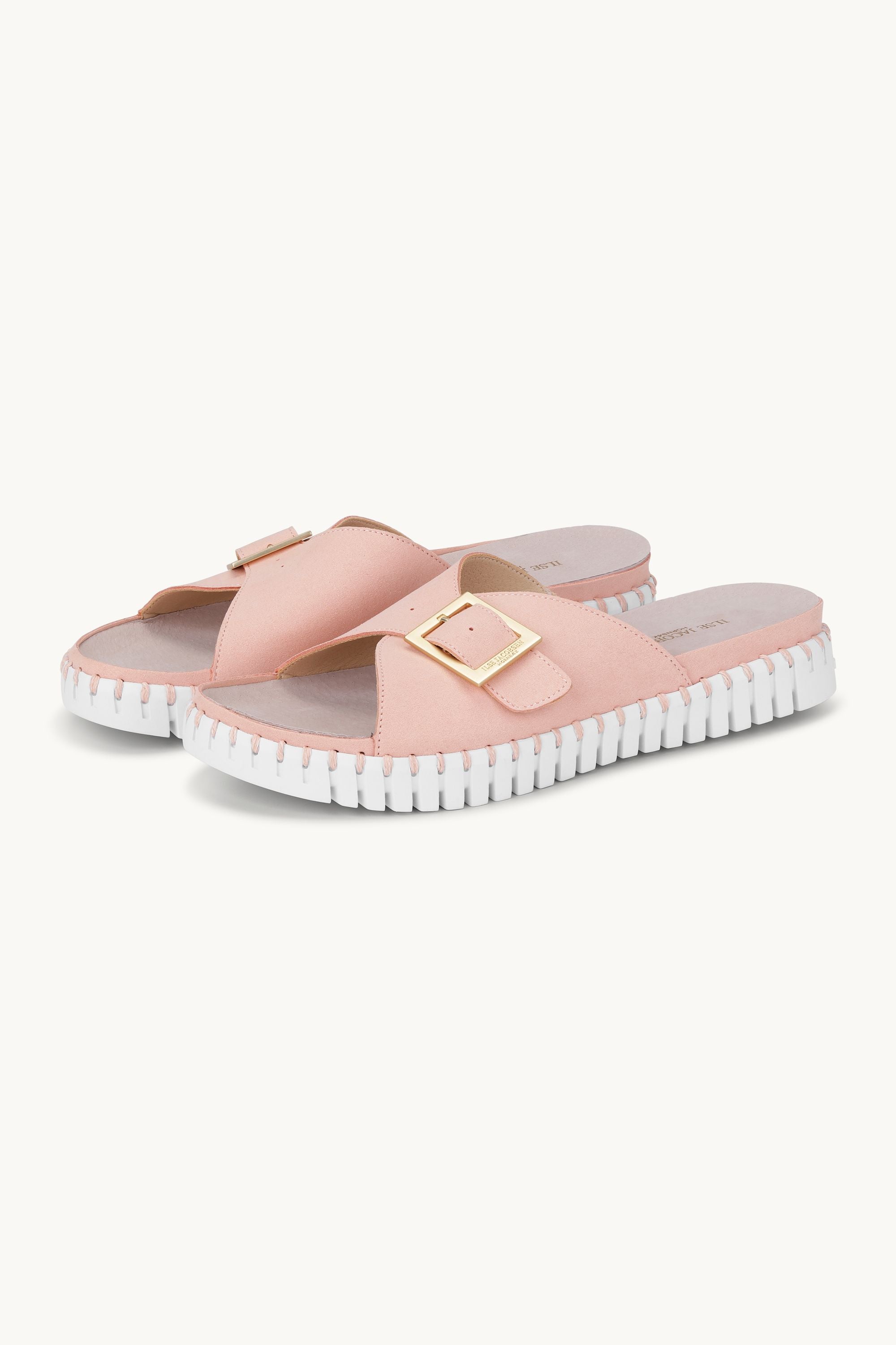 Sandalias Hebilla - Adobe Rose White