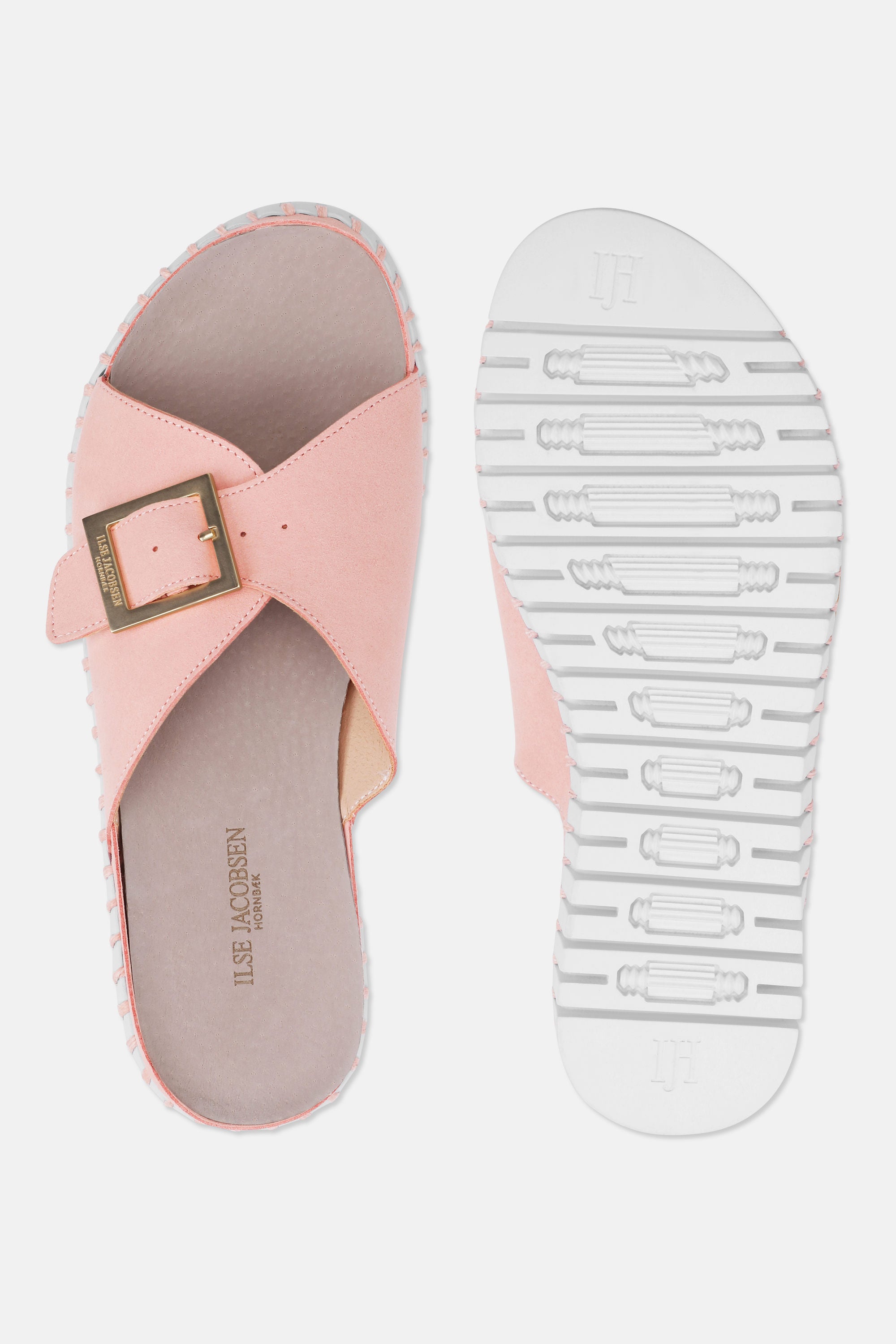 Sandalias Hebilla - Adobe Rose White
