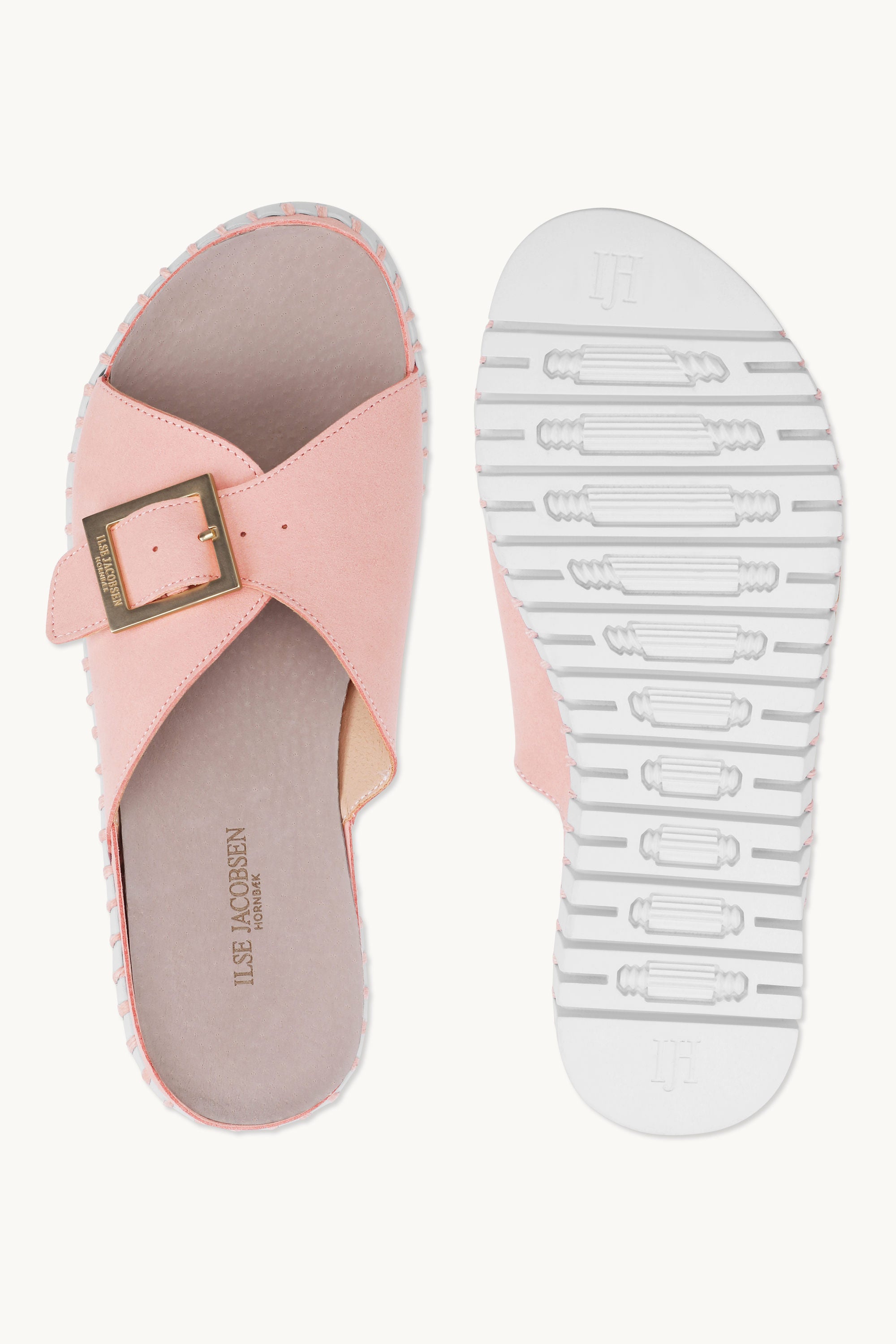 Sandalias Hebilla - Adobe Rose White