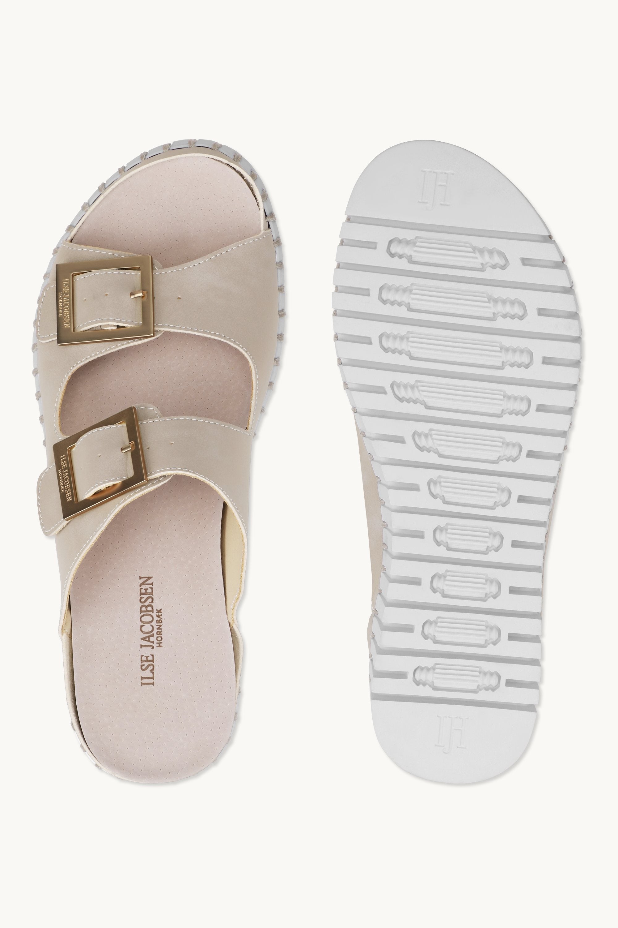 Platform Sandals Buckle - Atmosphere White